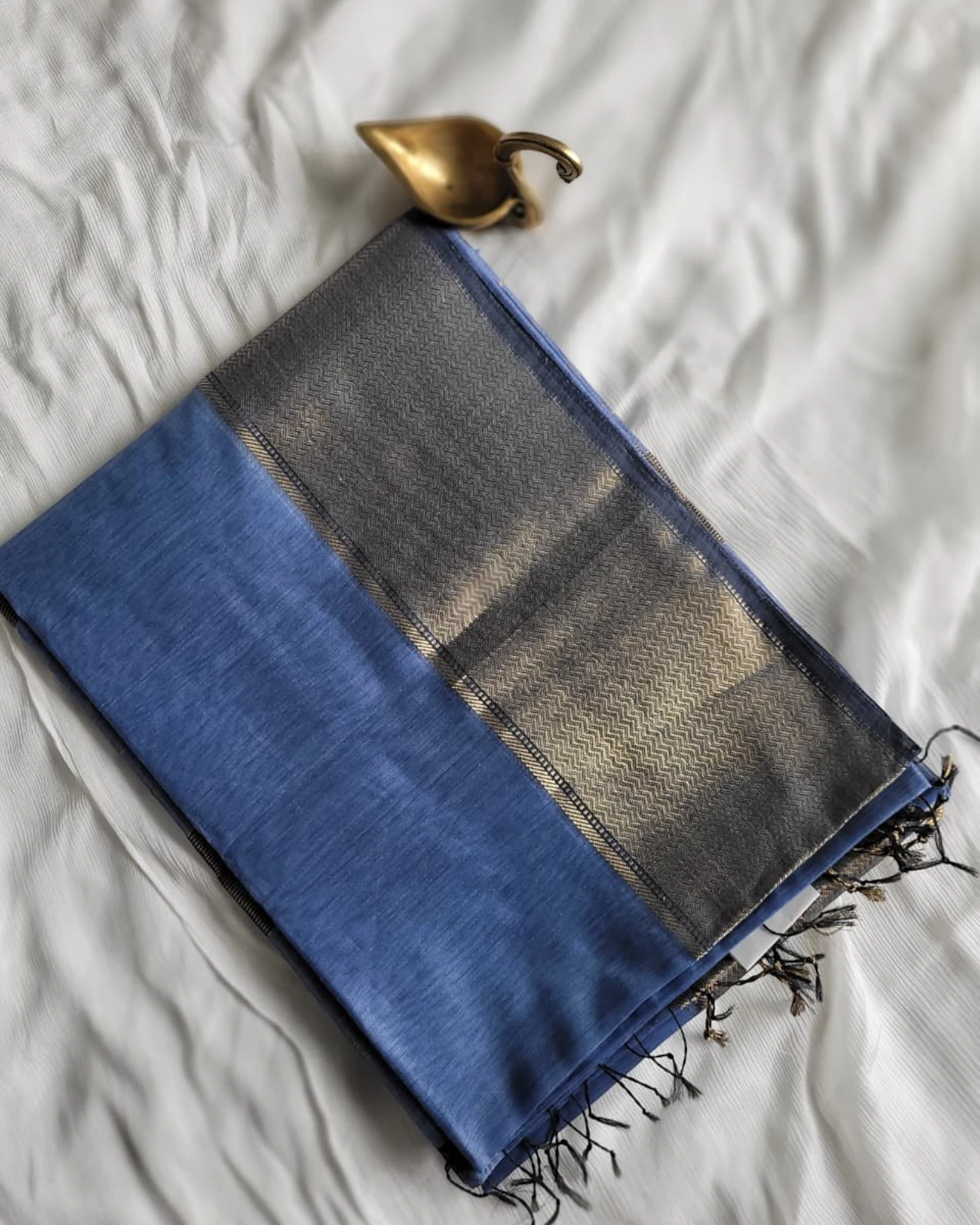 Berry Maheshwari Stripes Saree