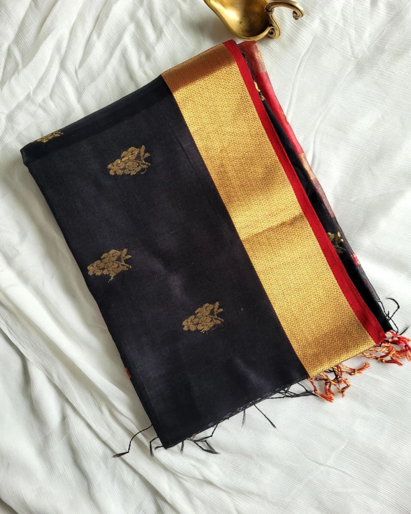 Black Maheshwari silkSaree