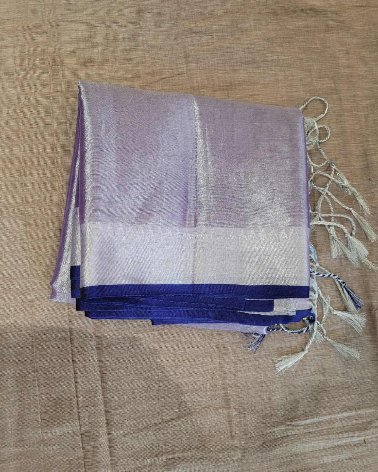 Purple Roshni Tissue Saree(border)