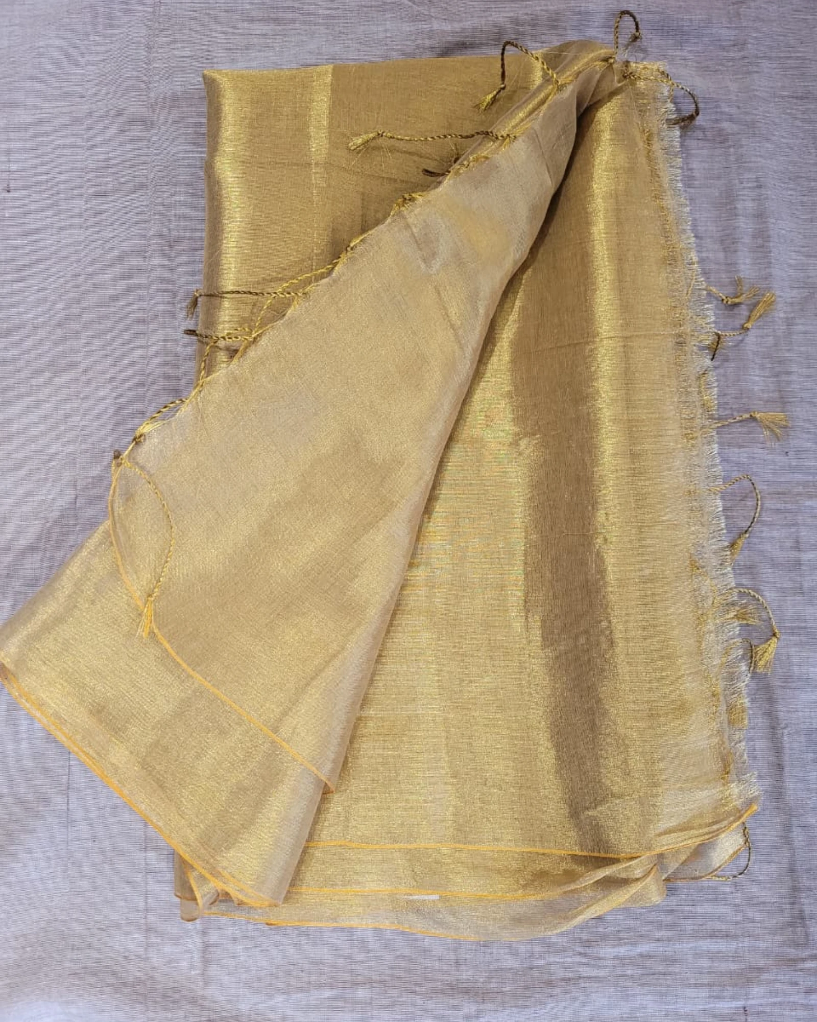 Gold Roshni Tissue Saree