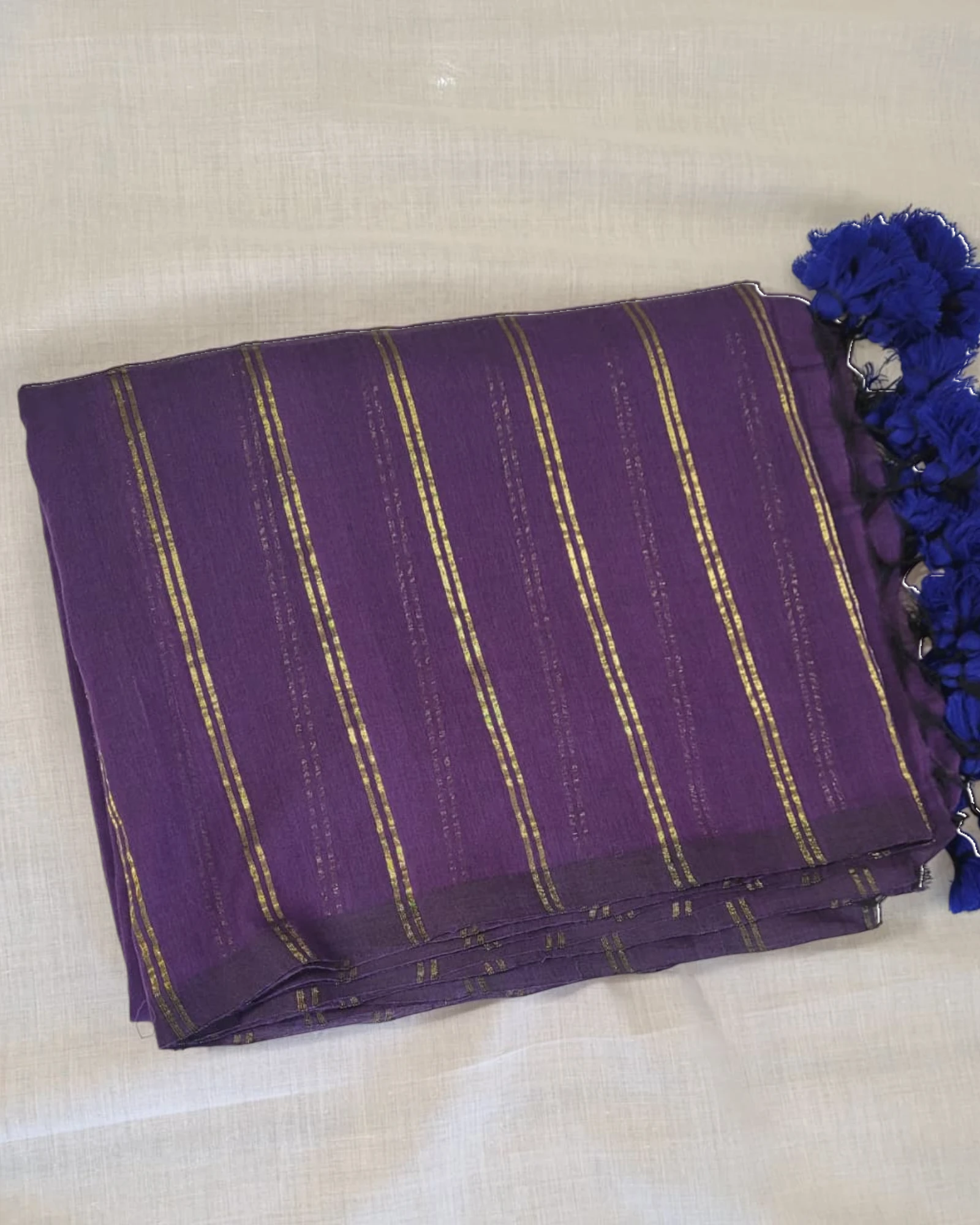 Purple Nidhi Mul Saree