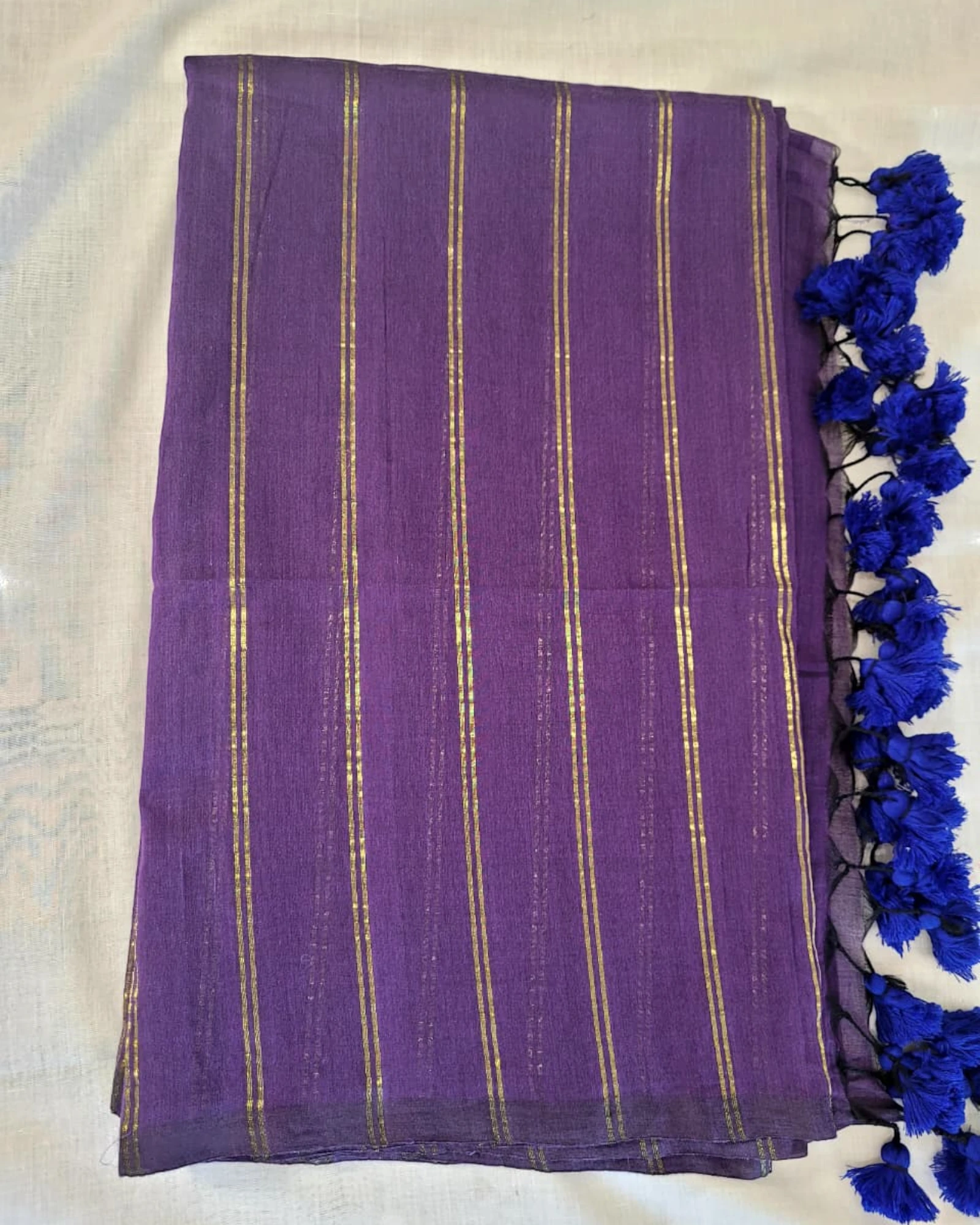 Purple Nidhi Mul Saree