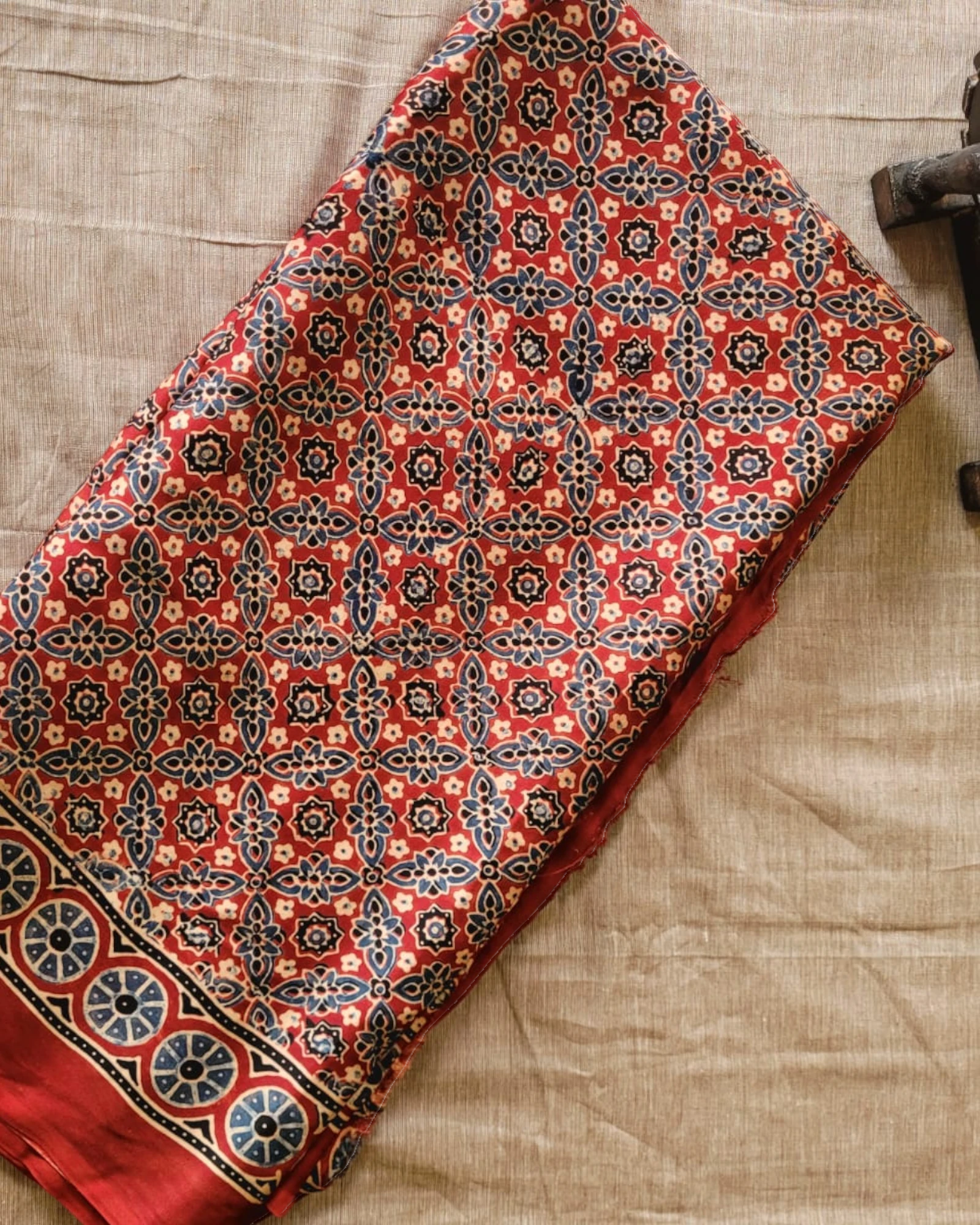 Red2 Madhu ModalSilk Saree