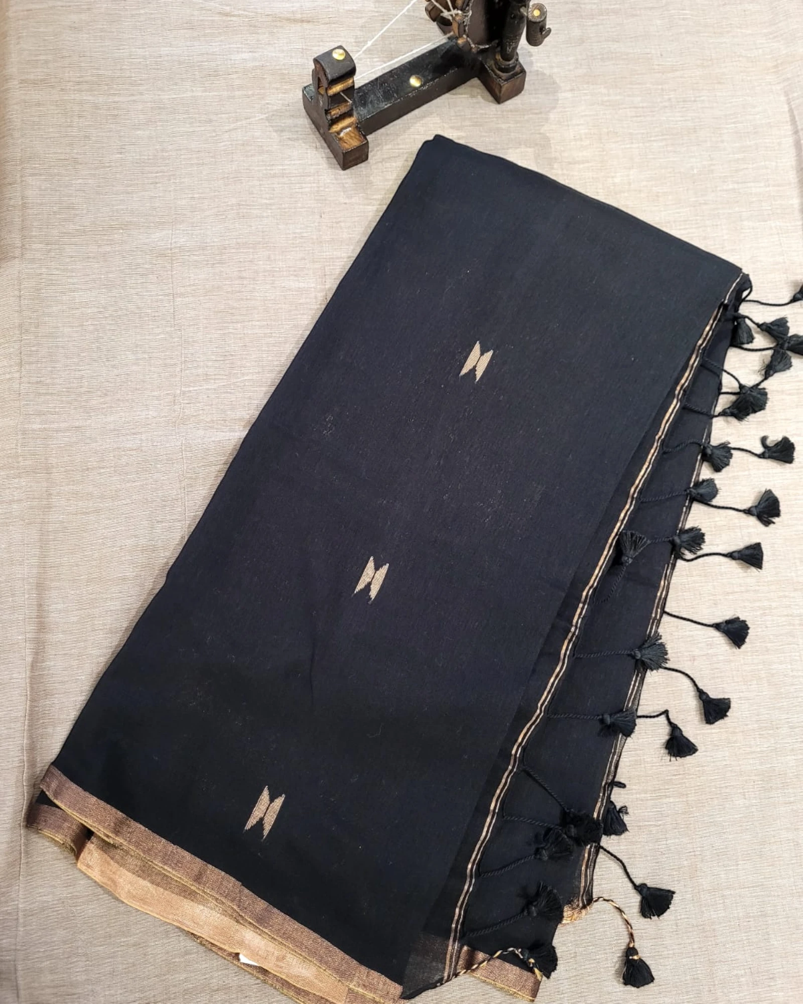Black Mul Saree