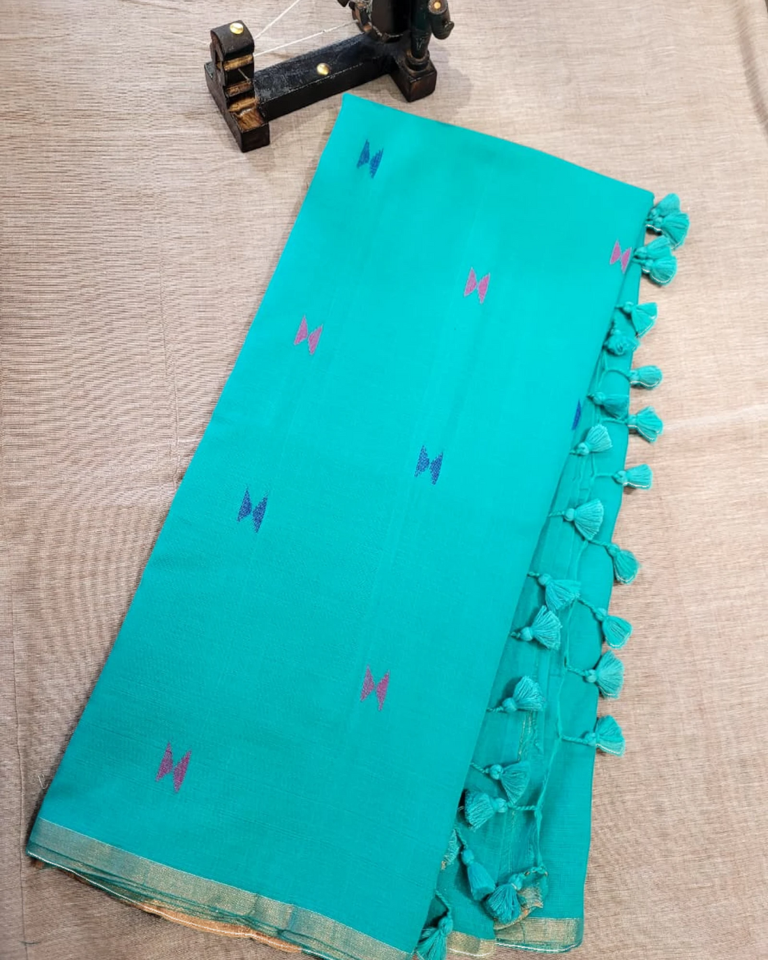 Blue Mul Saree