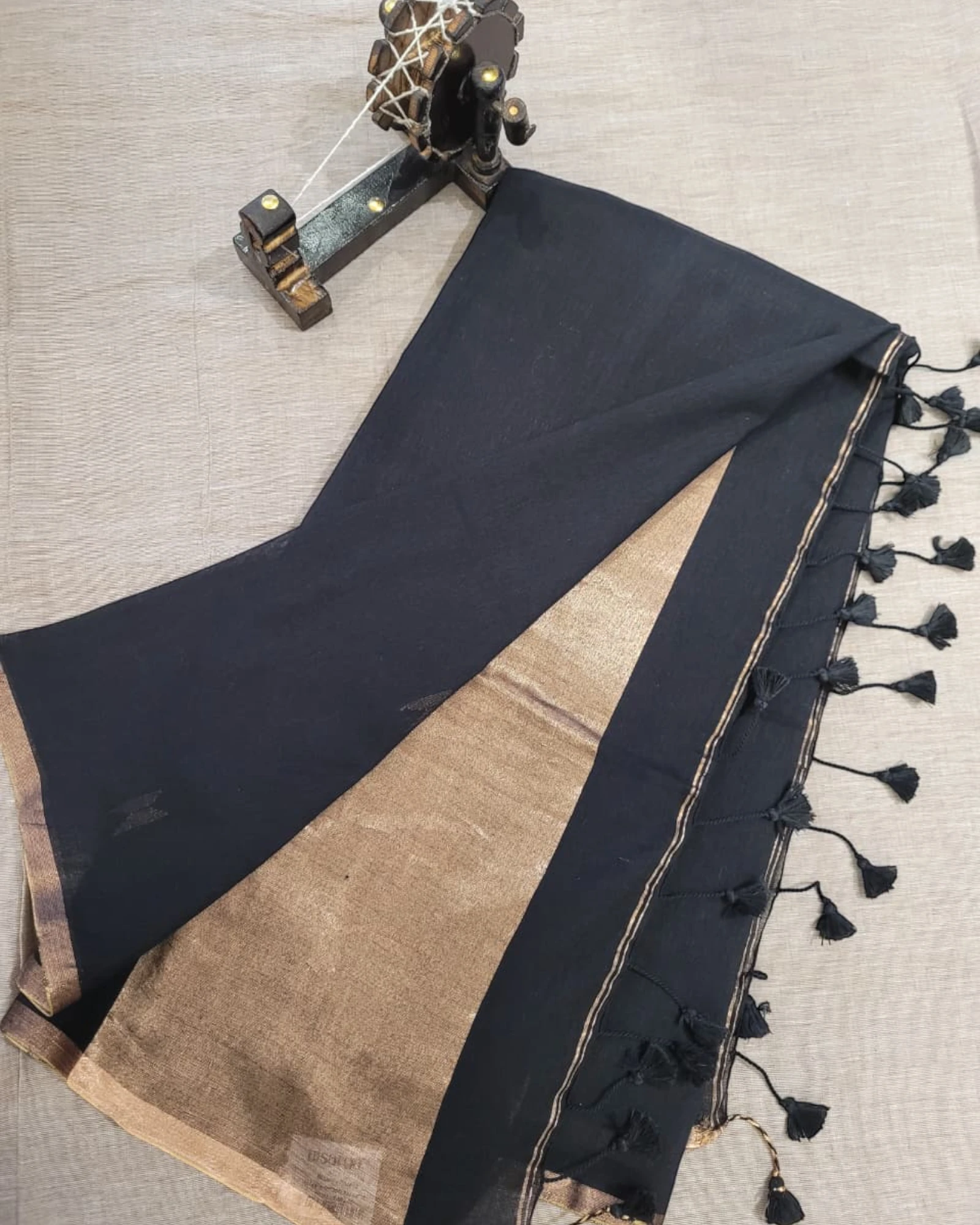 Black Mul Saree