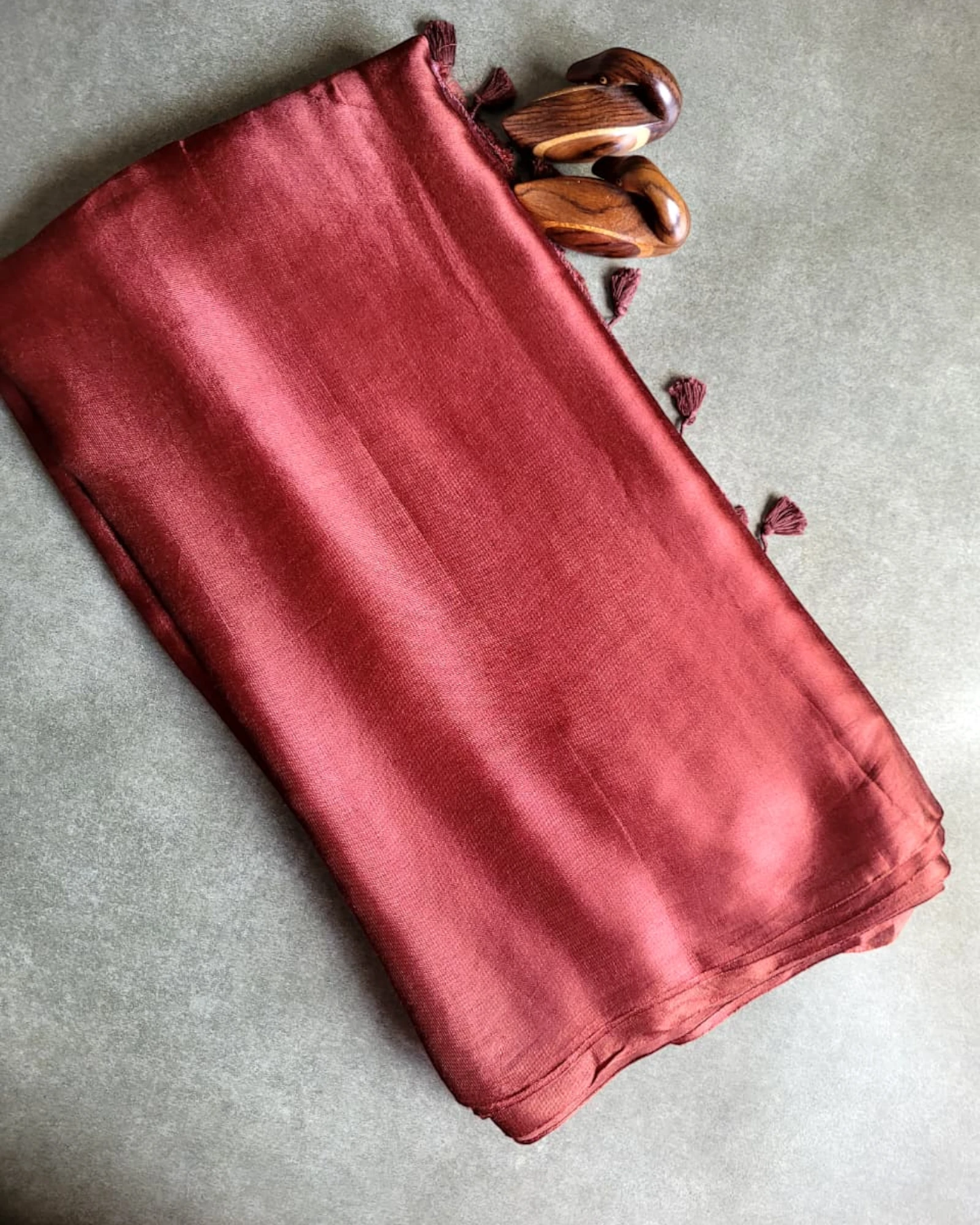 Brown Madhu ModalSilk Saree