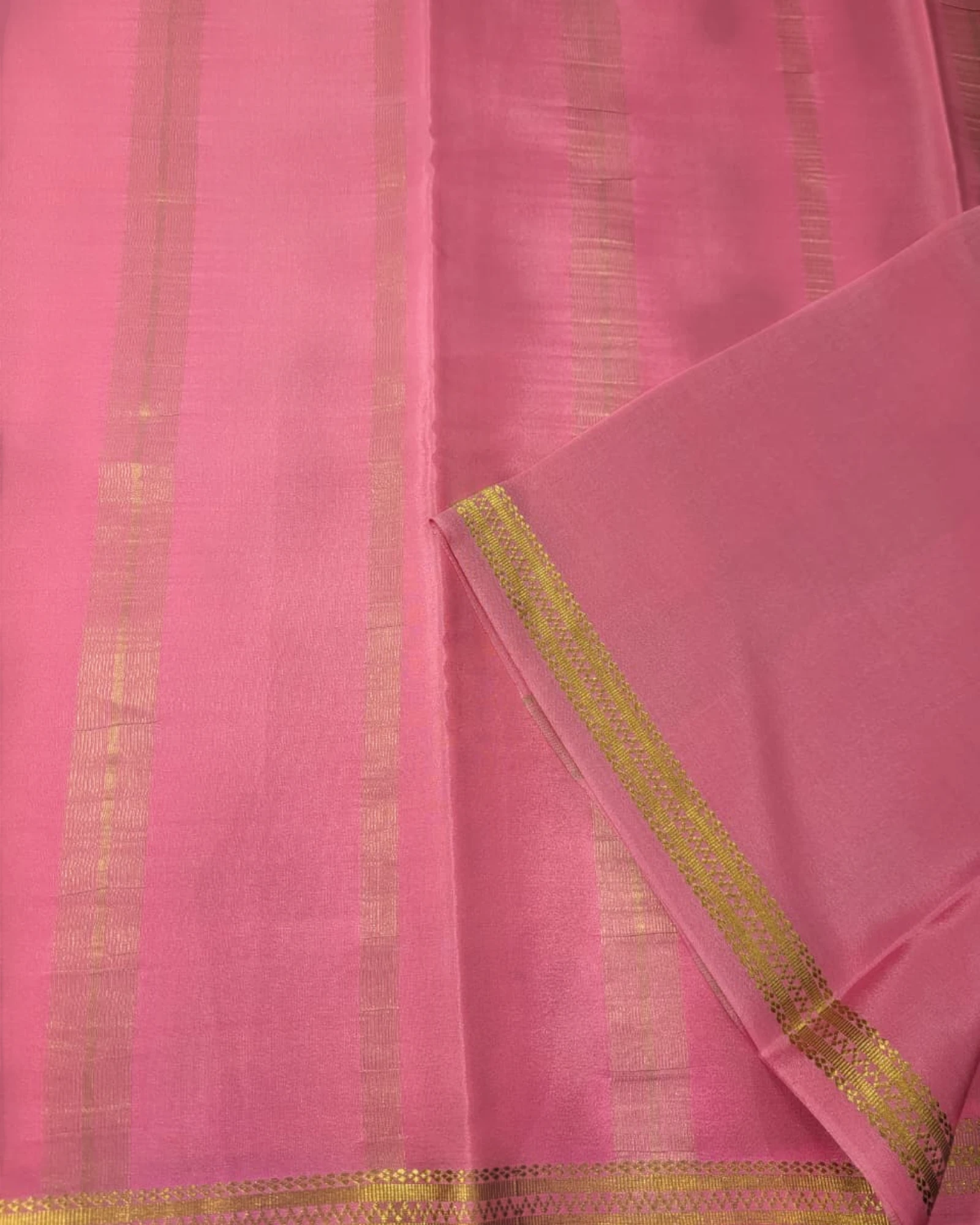 Pink Amogha Mysore Silk Saree