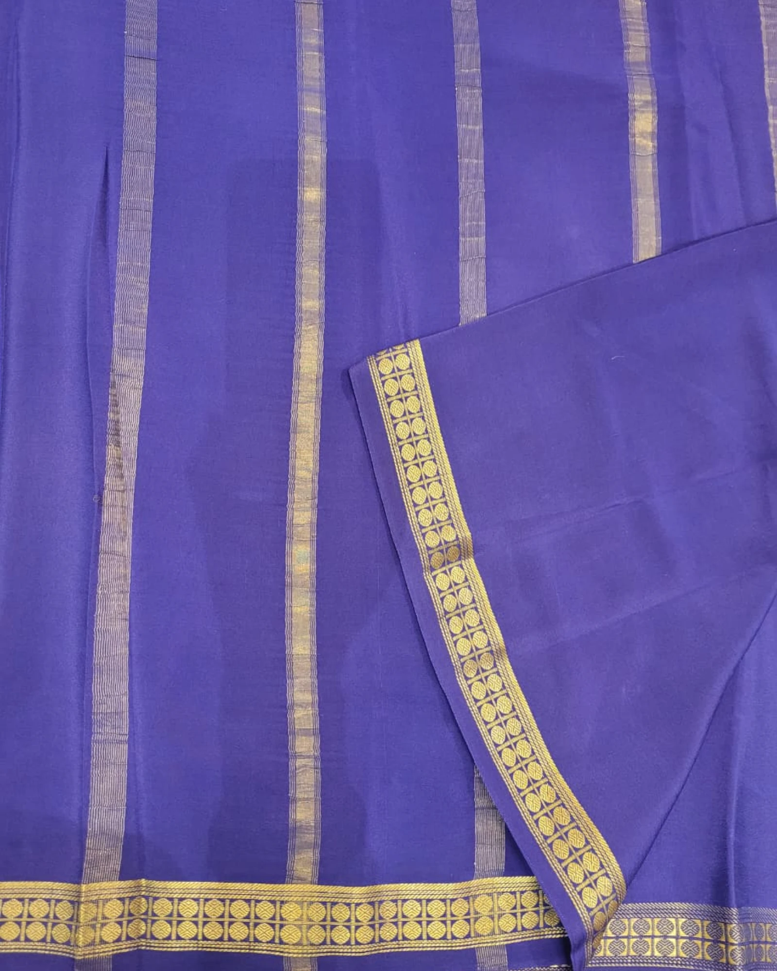 Blue Amogha Mysore Silk Saree