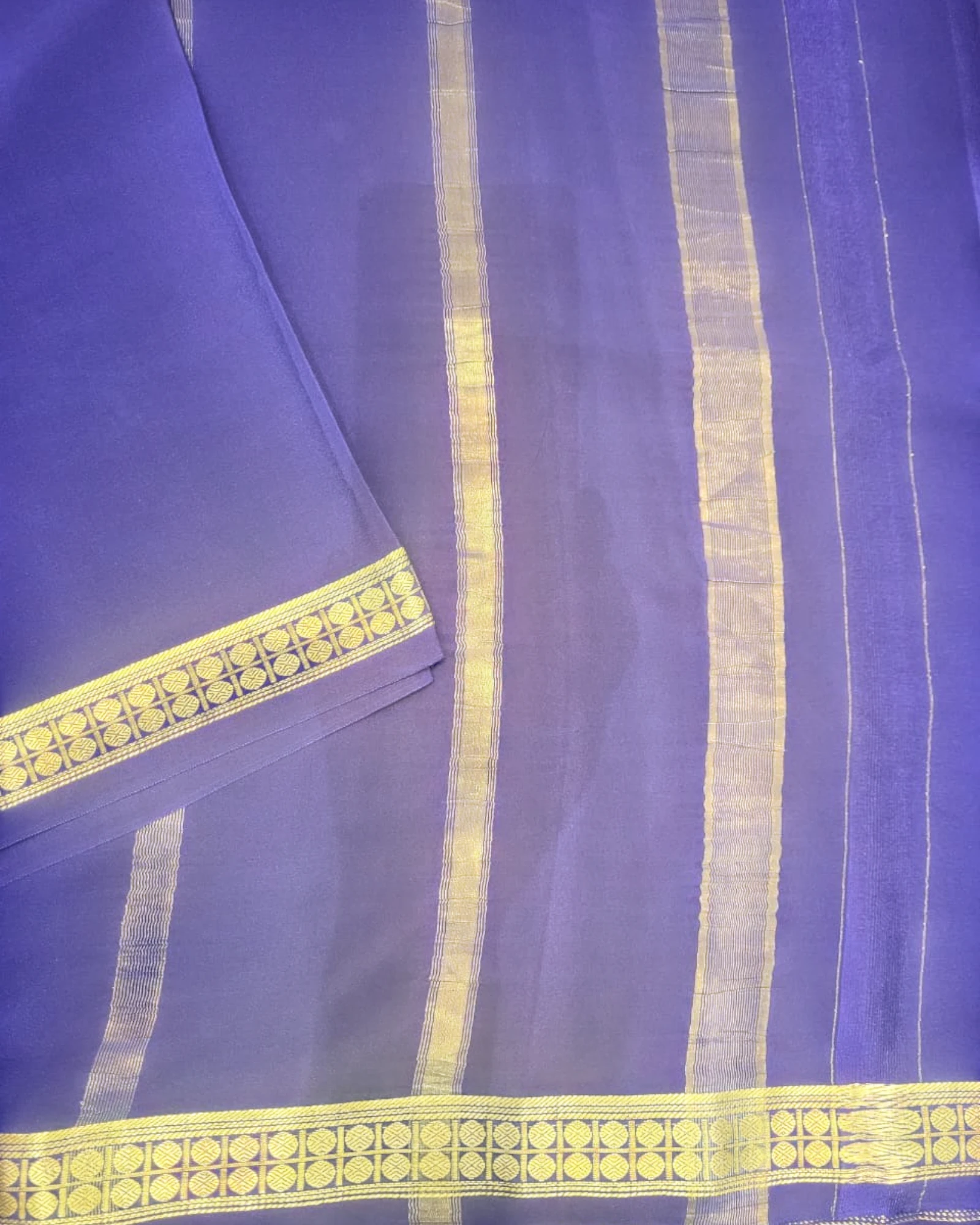 Blue Amogha Mysore Silk Saree