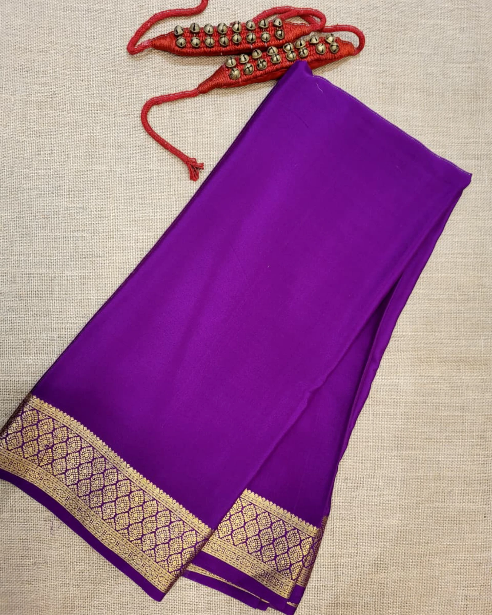 Purple Mallika Mysore Silk Saree