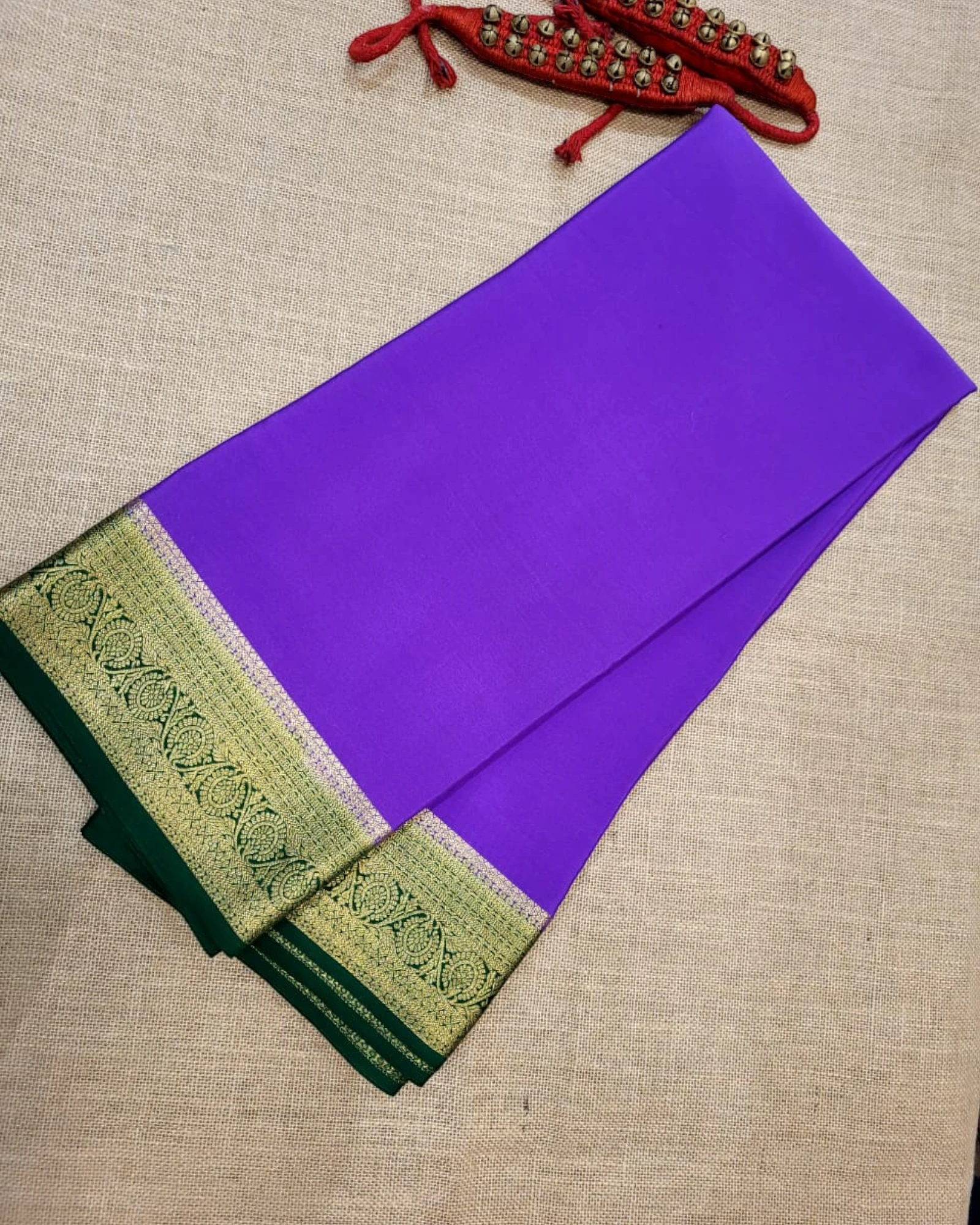 Purple Raga Mysore Silk Saree