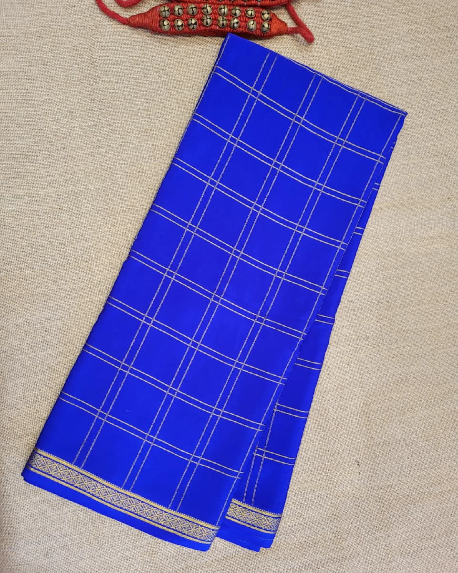 Violet Madhura Mysore Silk Saree