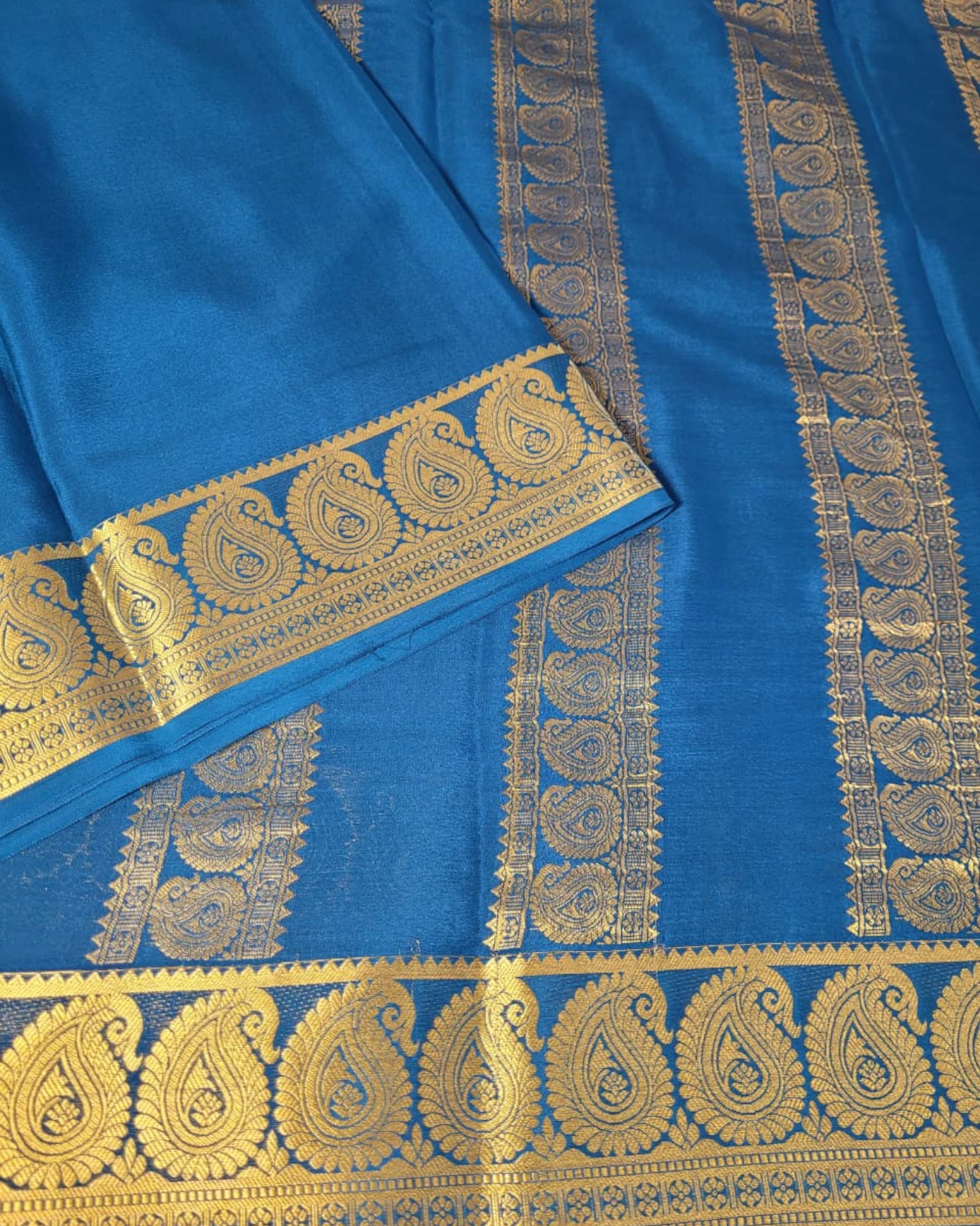 Rama Mango Mysore Silk Saree