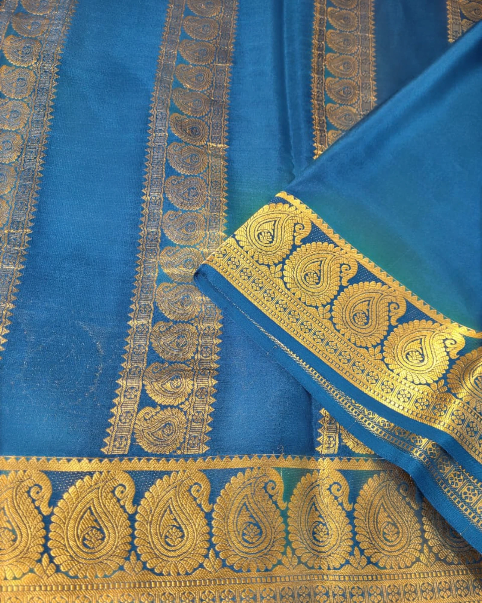Rama Mango Mysore Silk Saree