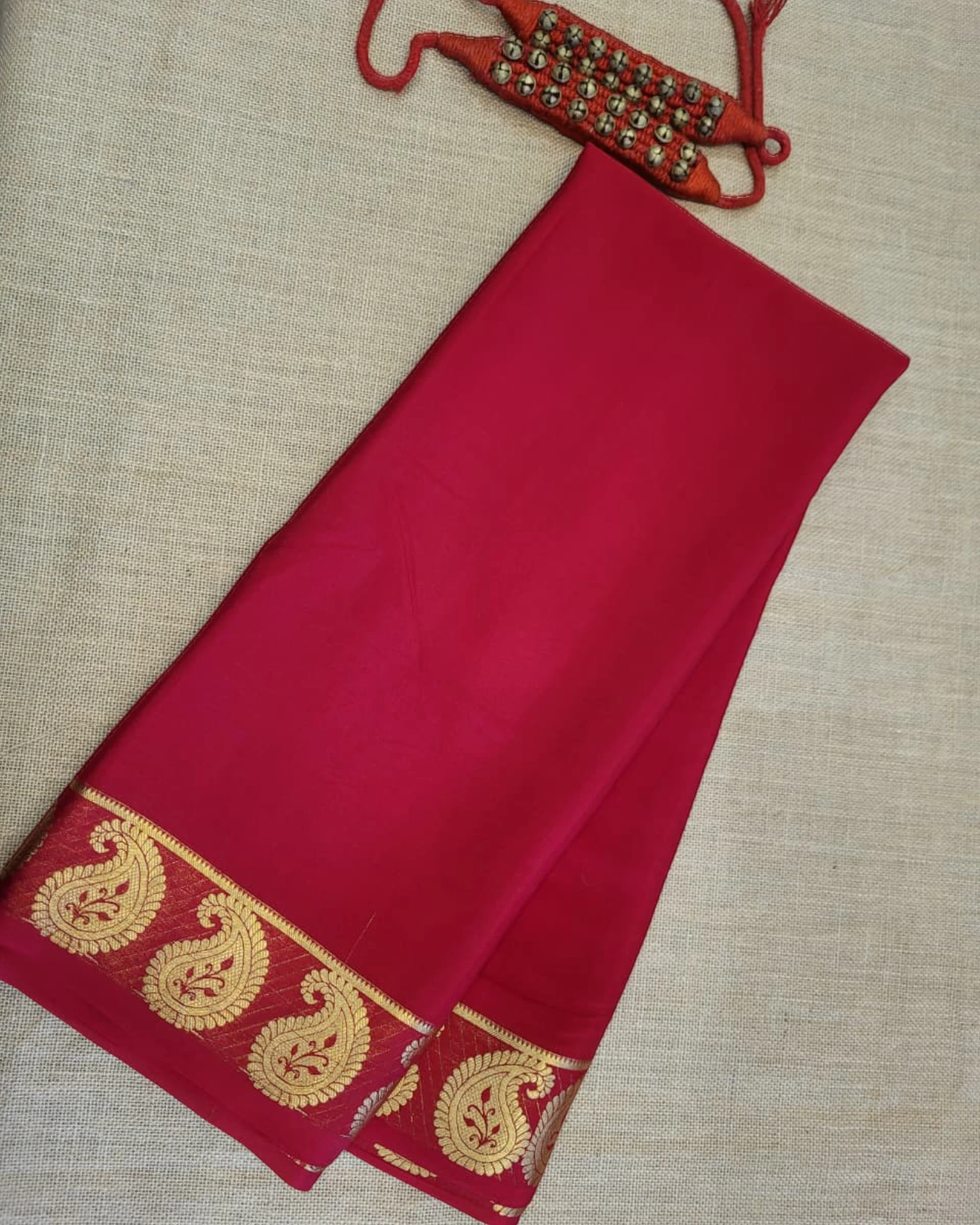 Red2 Mango Mysore Silk Saree