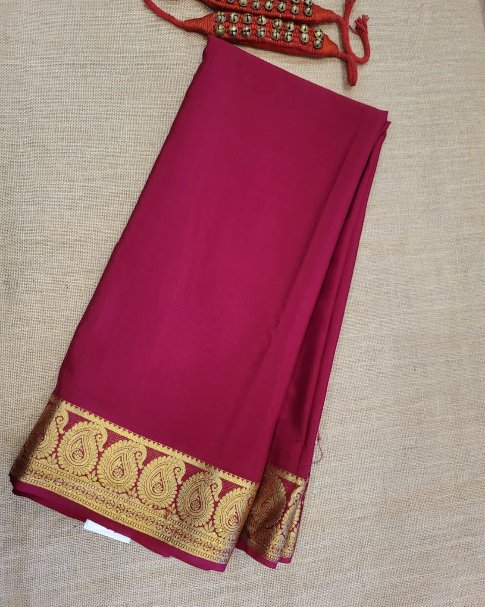 Red1 Mango Mysore Silk Saree