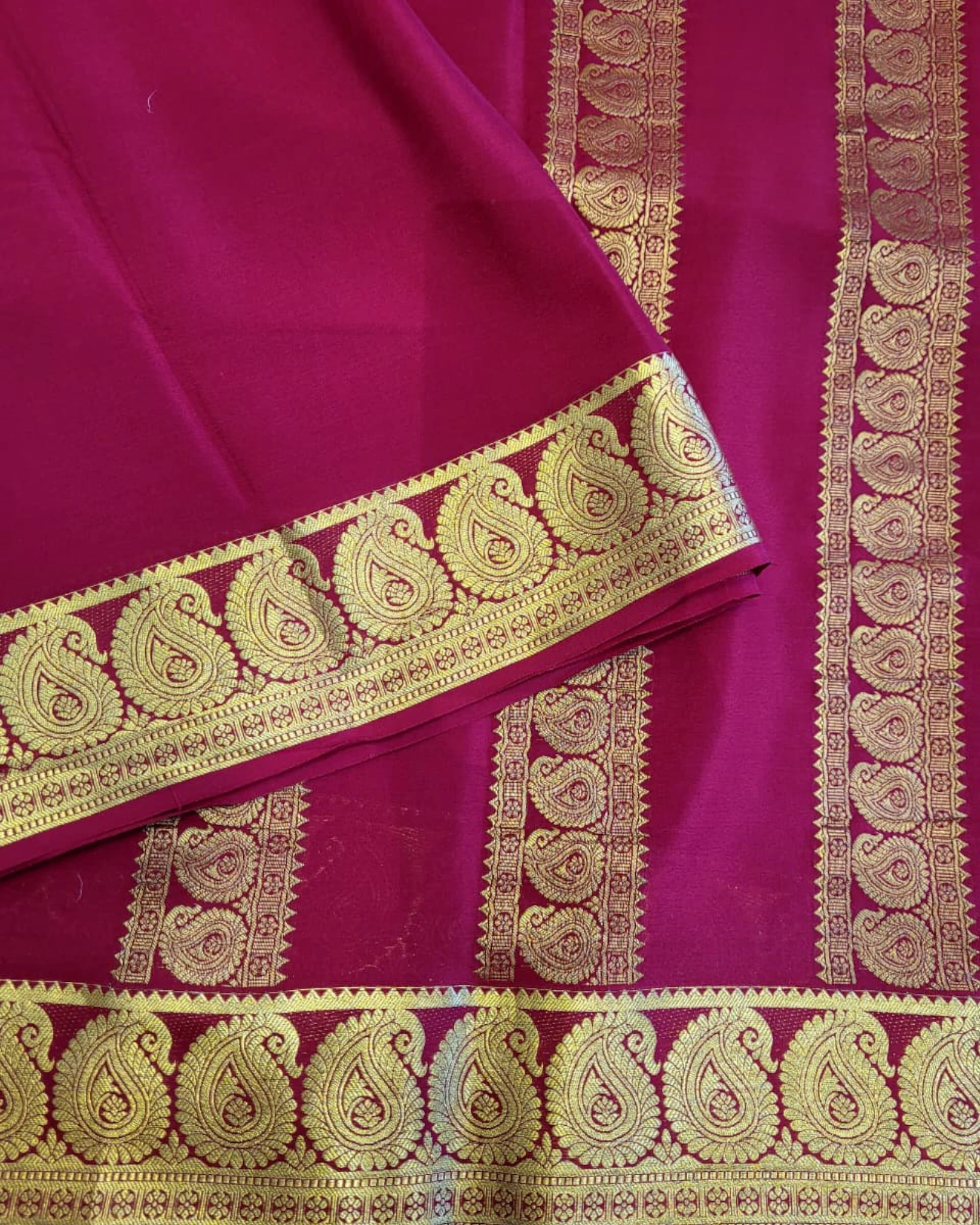 Red1 Mango Mysore Silk Saree