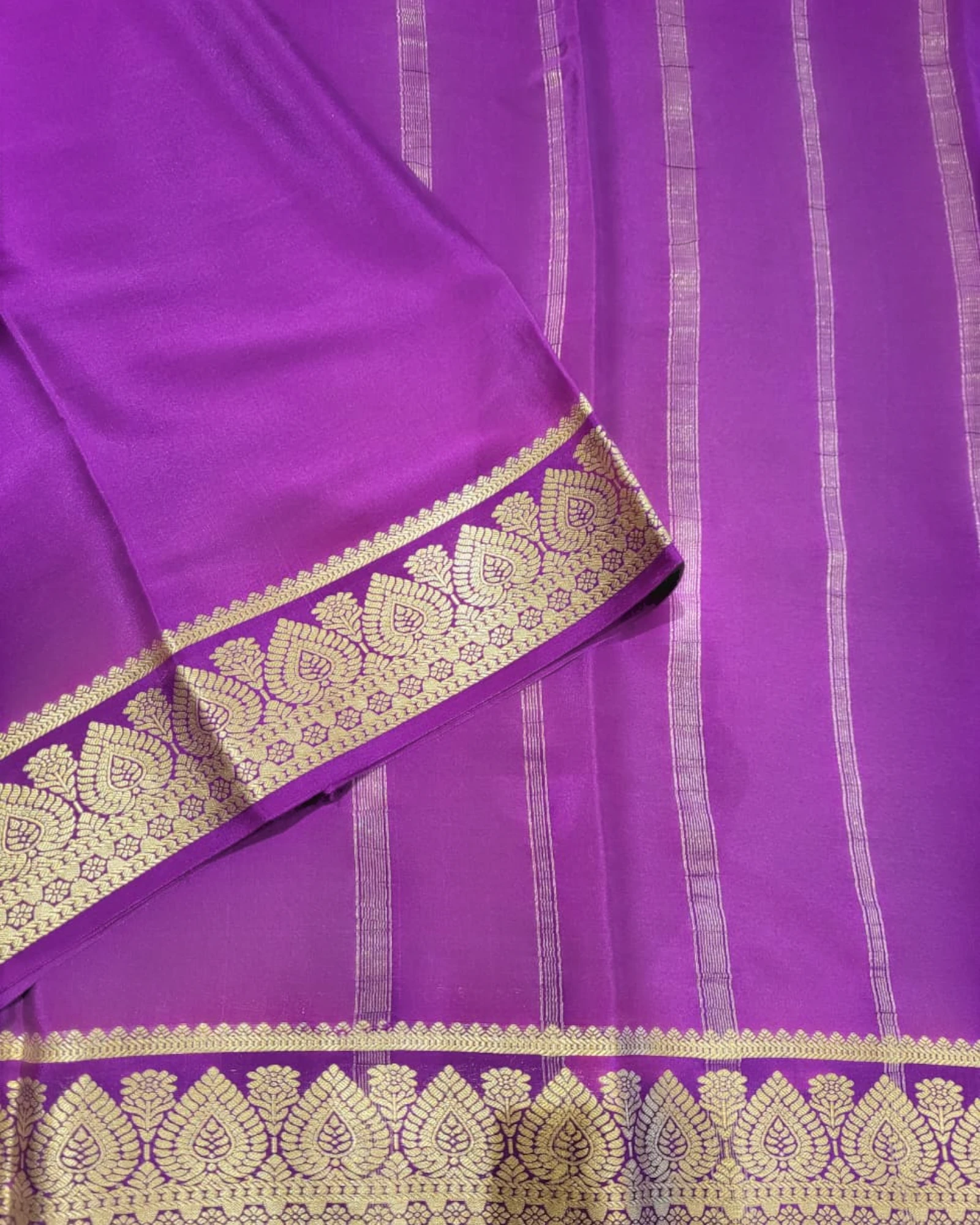 Purple2 Mallika Mysore Silk Saree