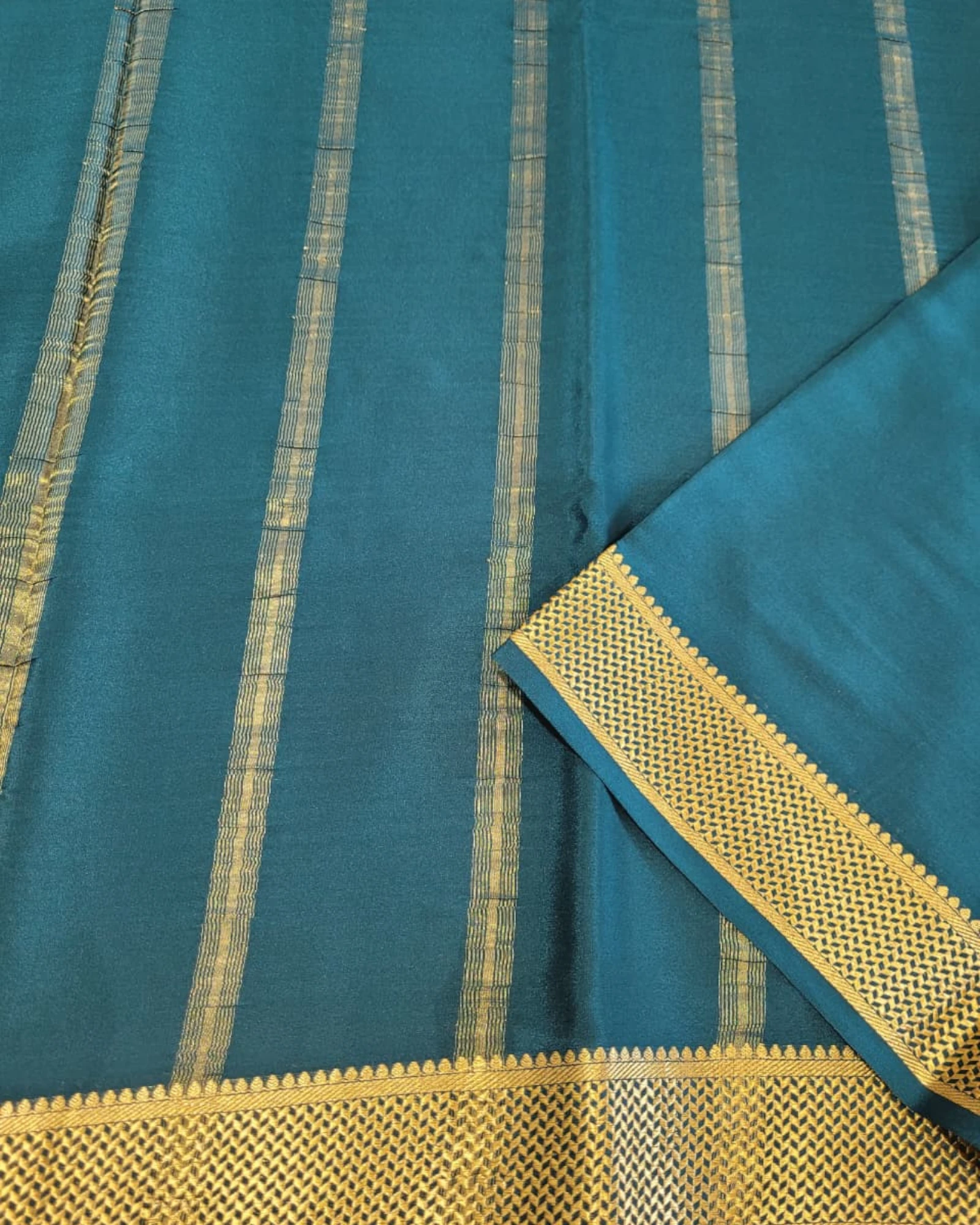 Green Amogha Mysore Silk Saree