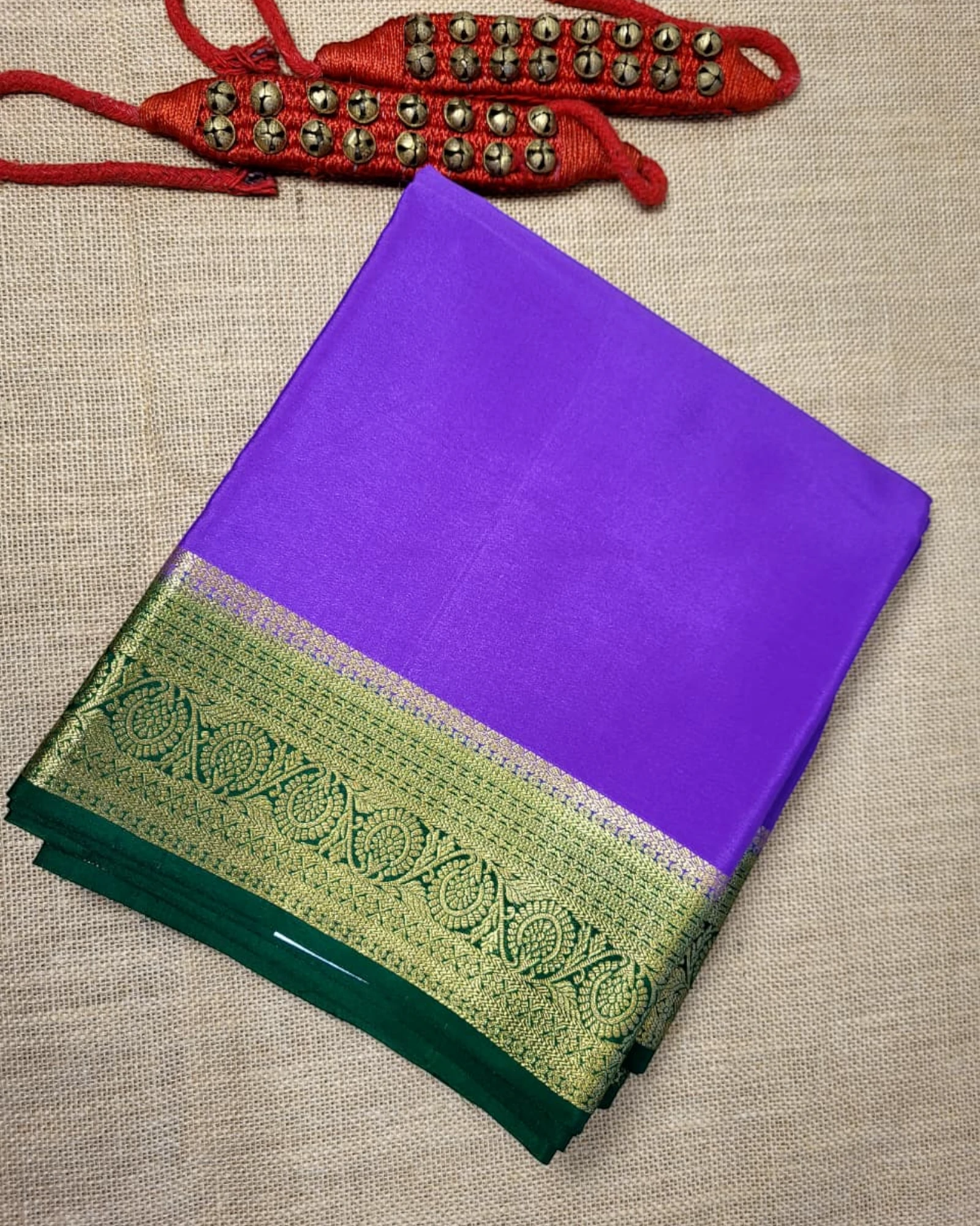 Purple Raga Mysore Silk Saree