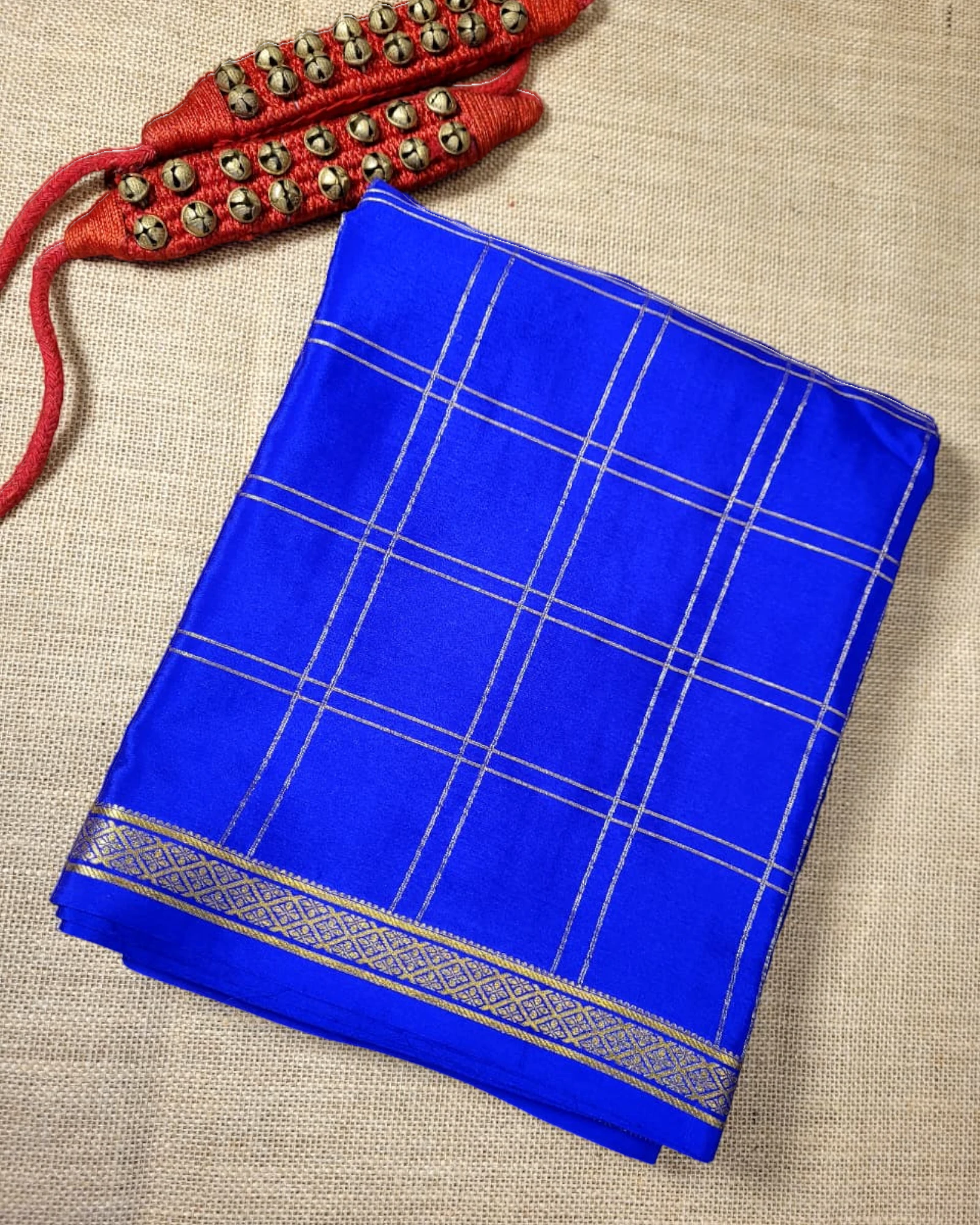 Violet Madhura Mysore Silk Saree