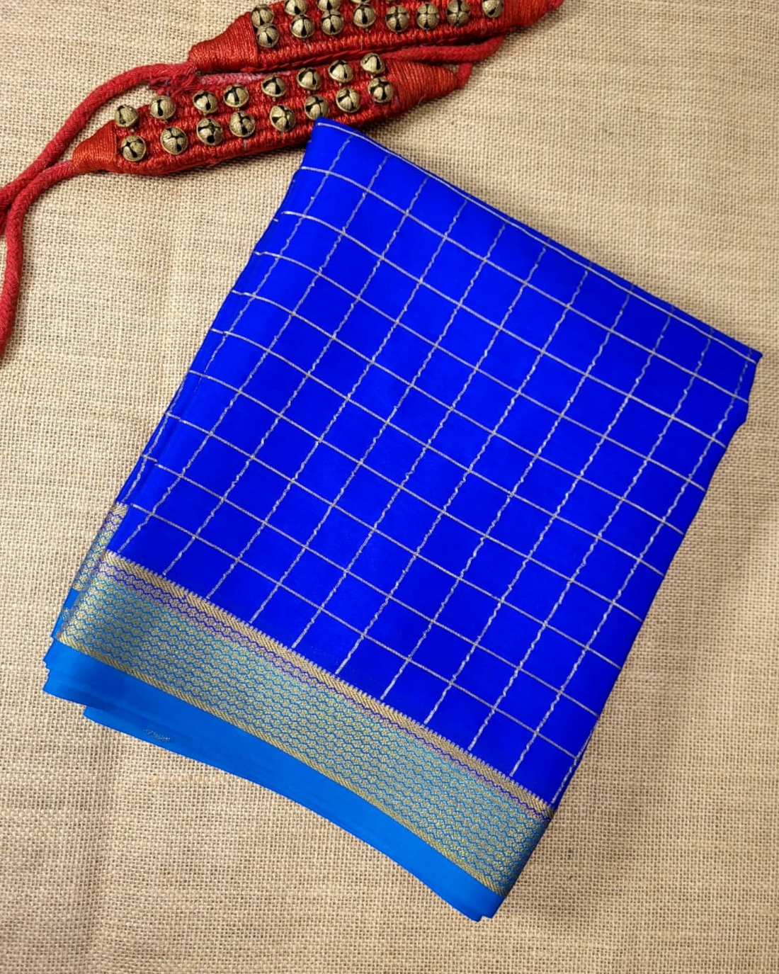 Blue2 Madhura Mysore Silk Saree