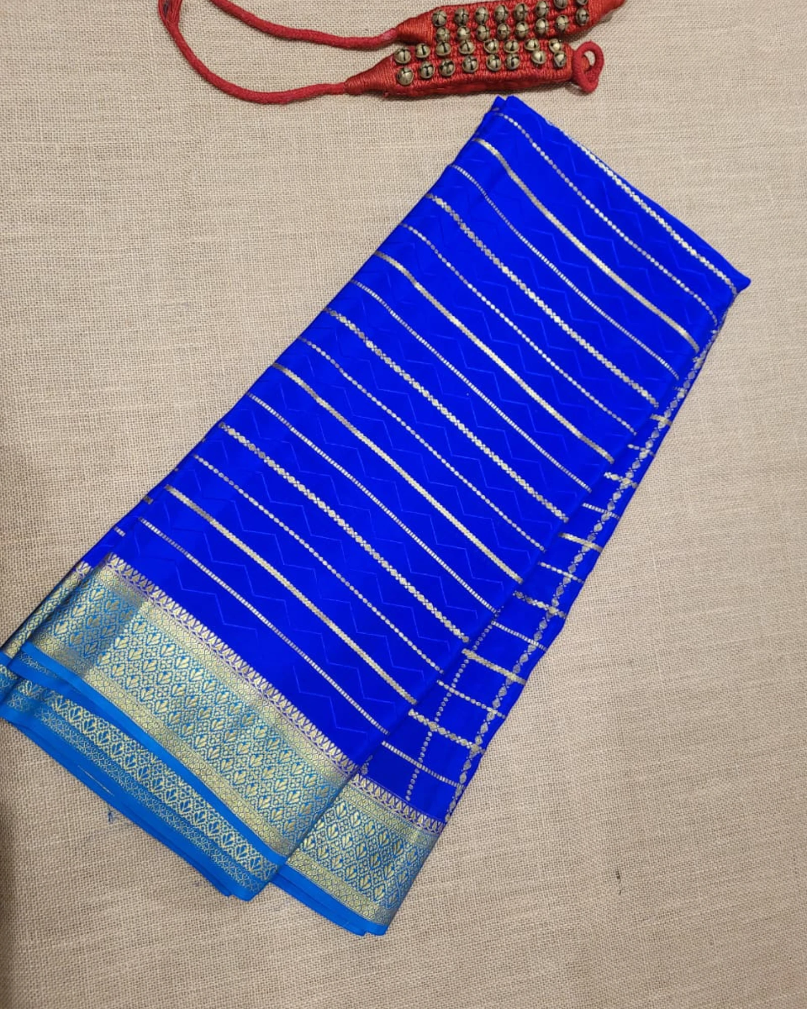 Blue3 Madhura Mysore Silk Saree