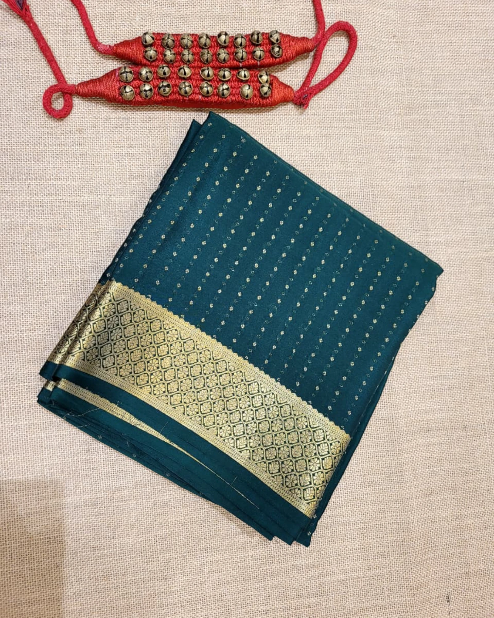 Green Vara Mysore Silk Saree
