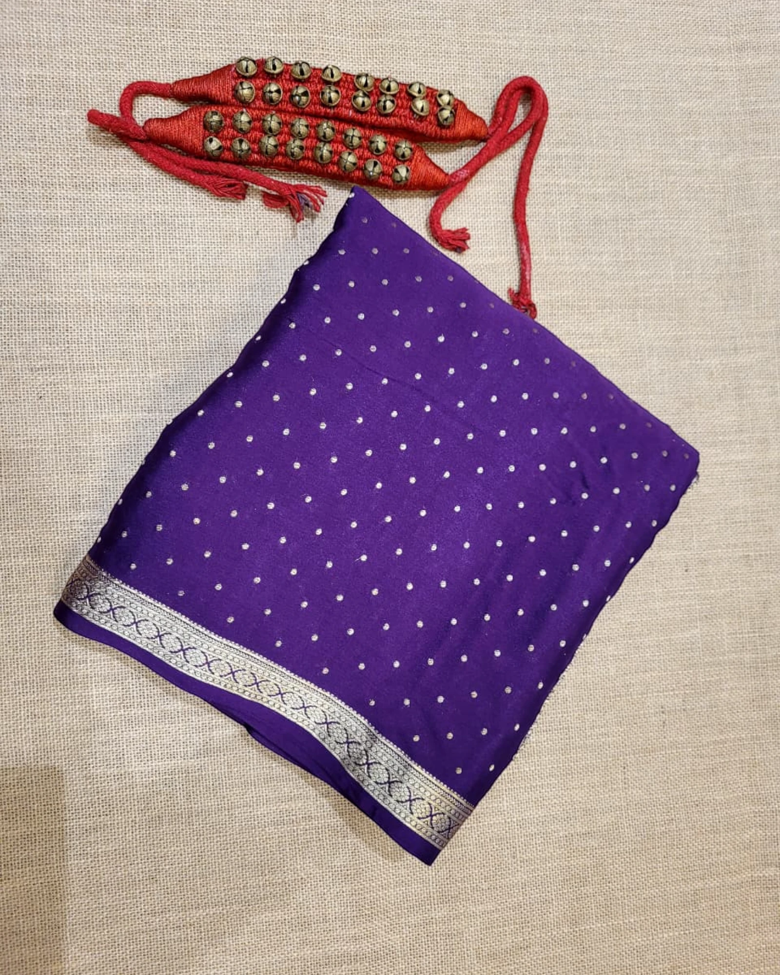Purple Binny Mysore Silk Saree