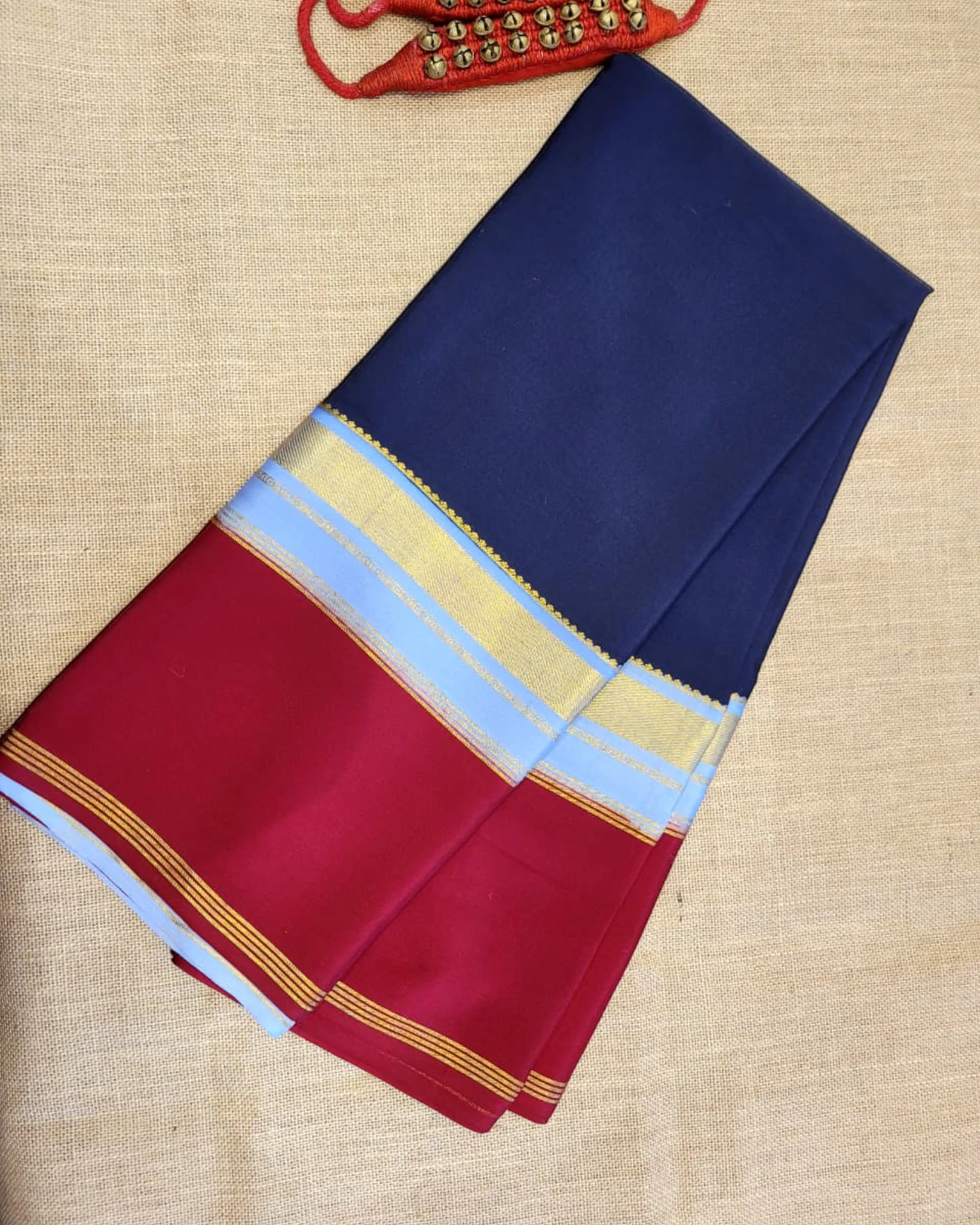 Blue Raga Mysore Silk Saree