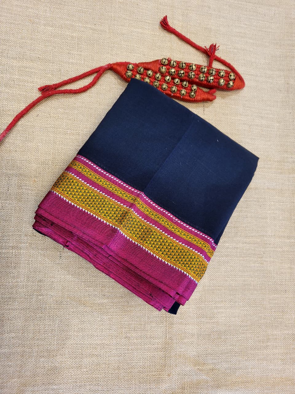 Blue Ilkal Cotton Saree SilkPallu