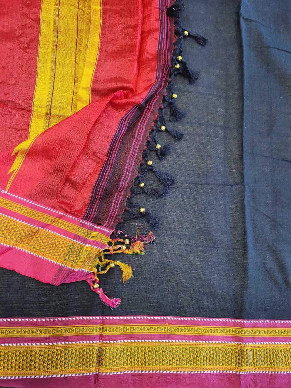 Blue Ilkal Cotton Saree SilkPallu