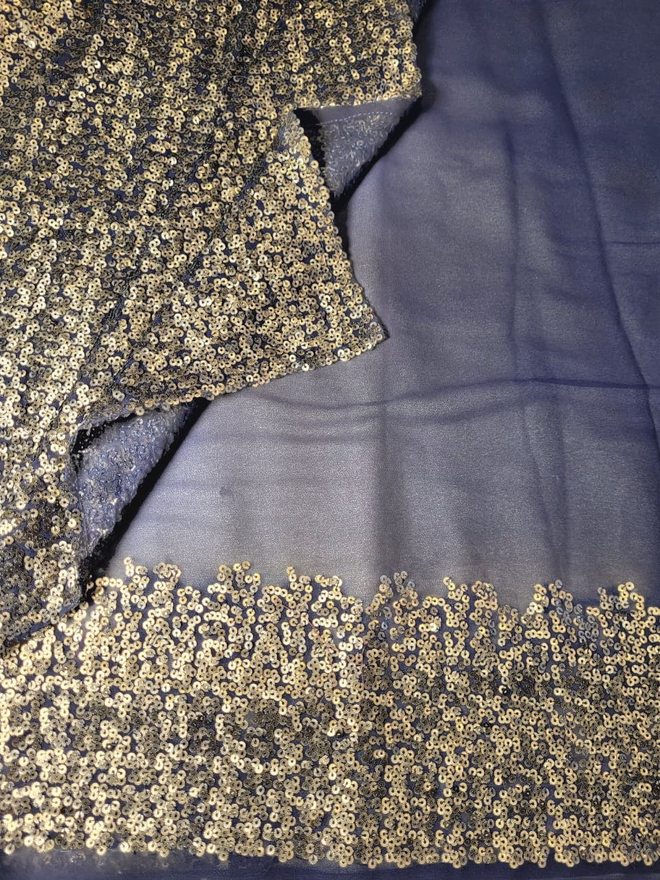 Denim Vajra Georgette Saree