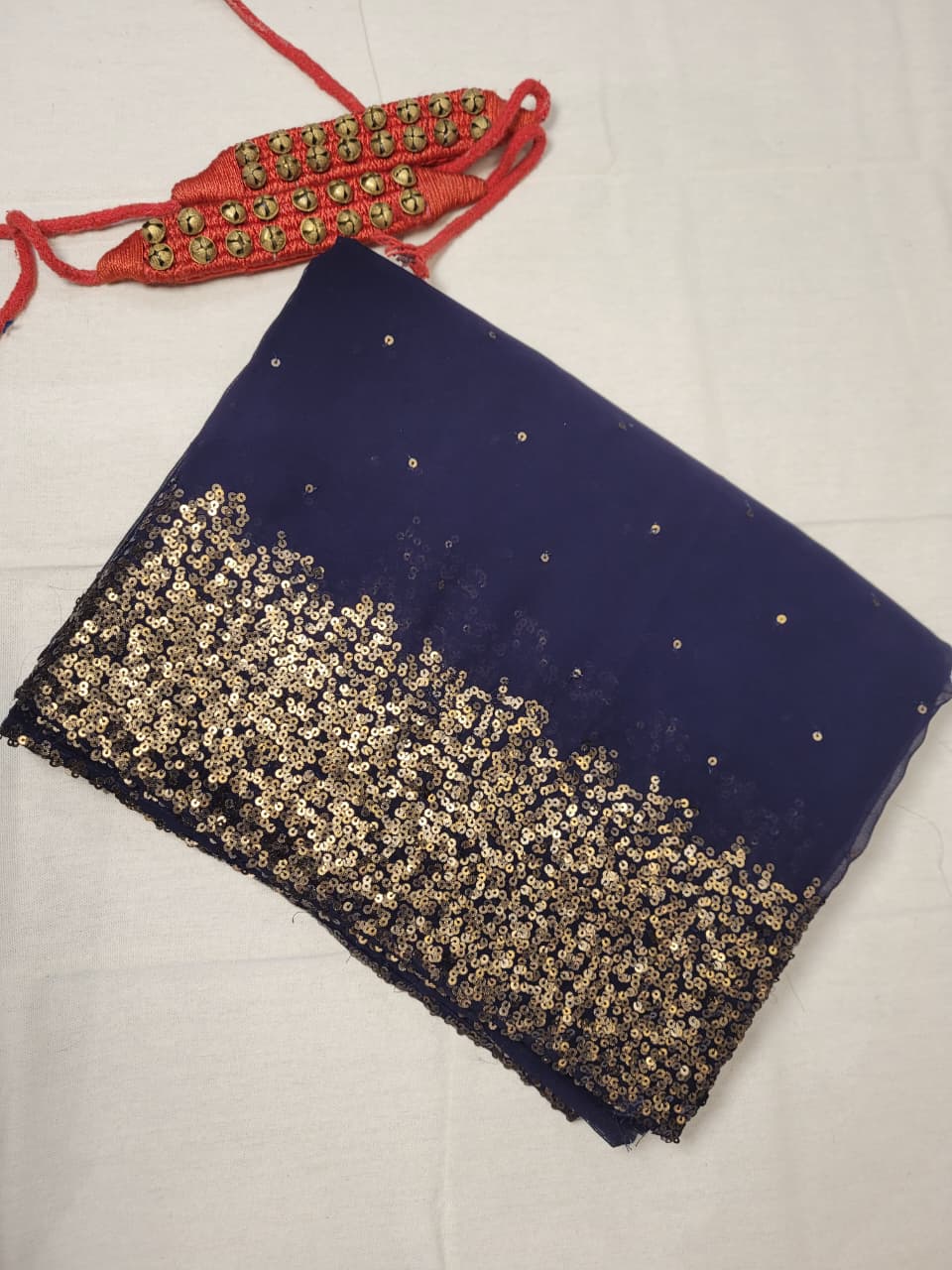 Denim Vajra Georgette Saree