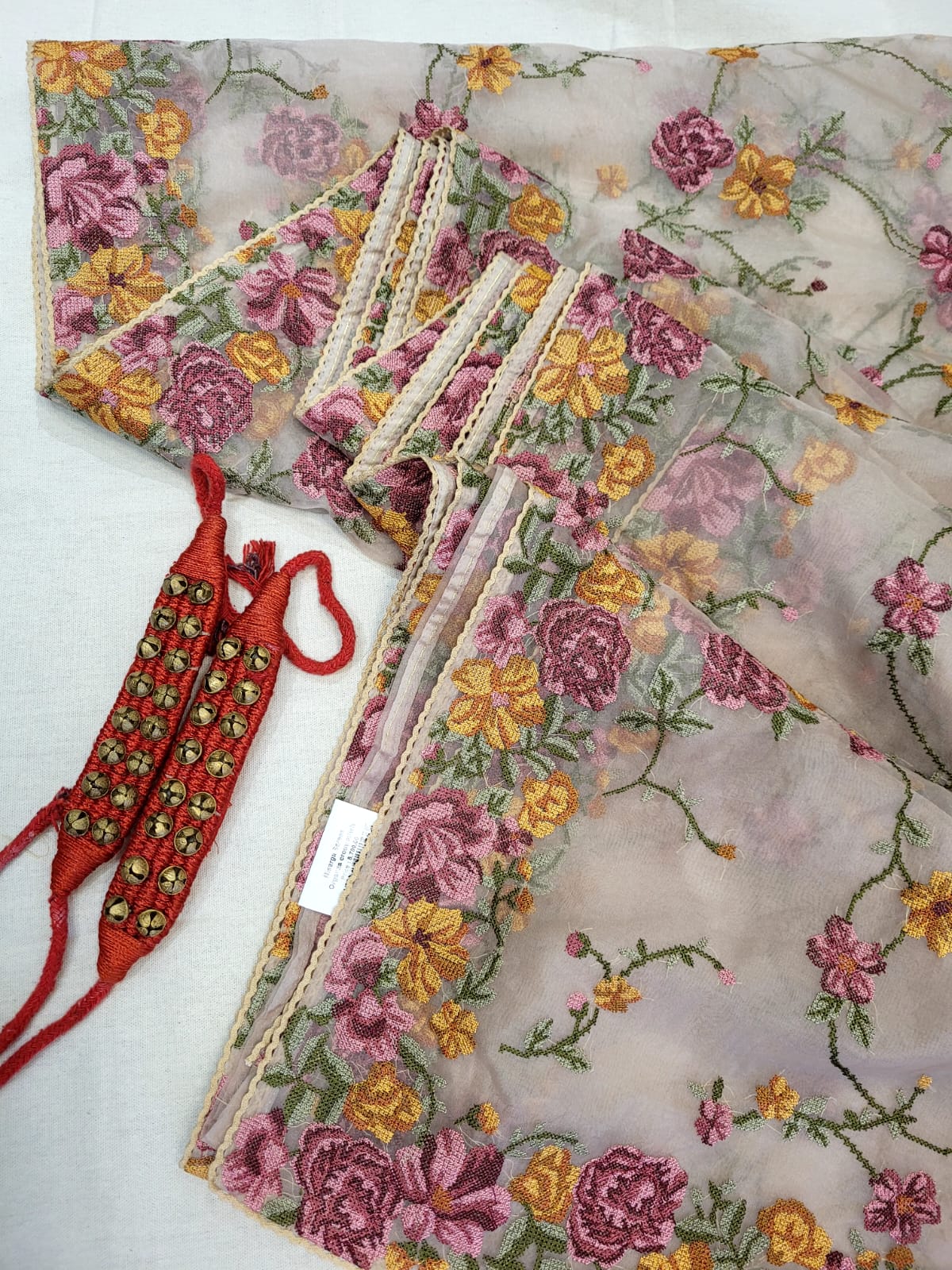 White Nalina Organza Saree