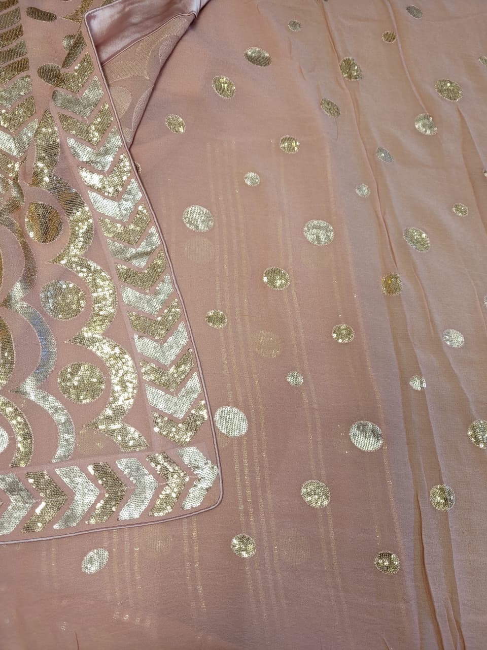 Lace Roshini Georgette Saree