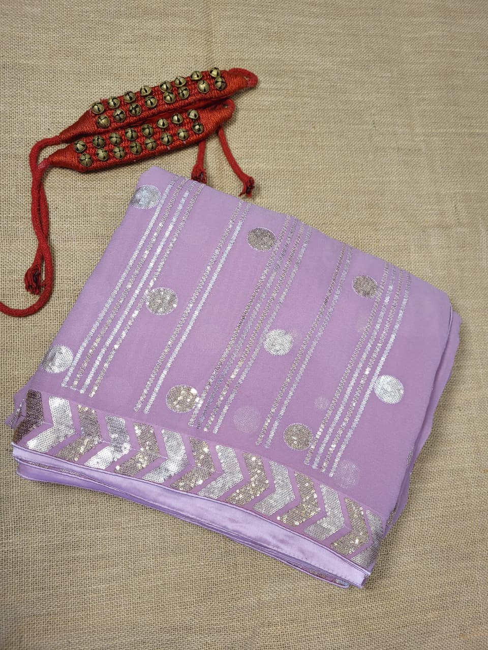 Rose Roshini Georgette Saree