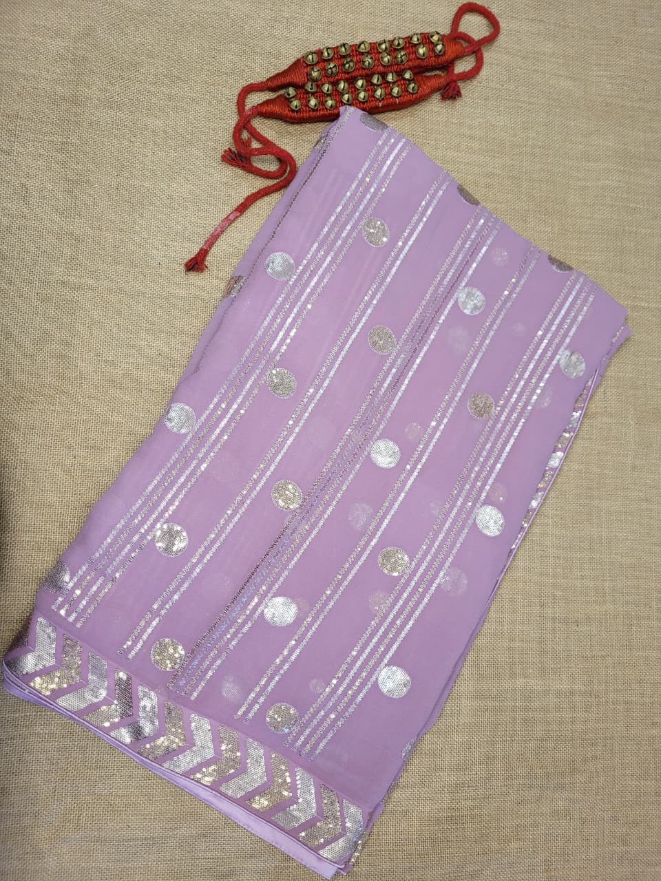 Rose Roshini Georgette Saree