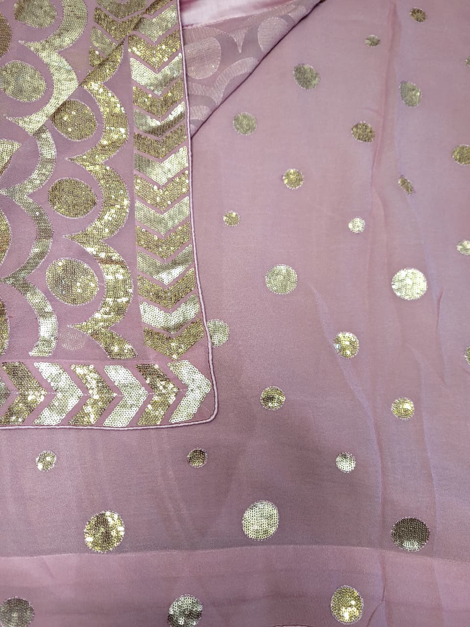 Rose Roshini Georgette Saree