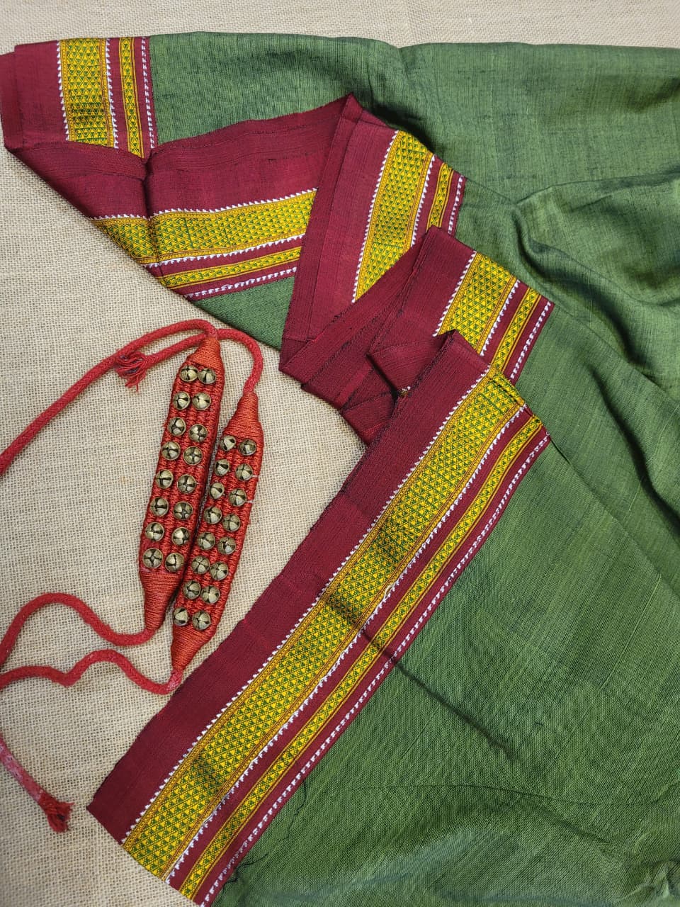Green Ilkal Cotton Saree SilkPallu