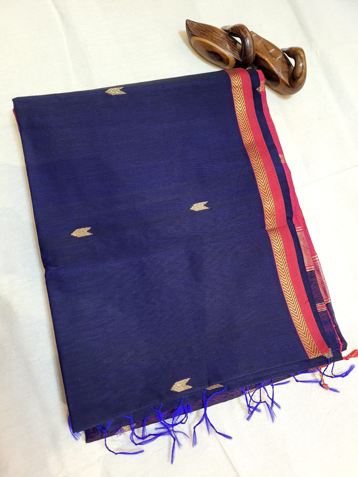 Navy Maheshwari SilkSaree