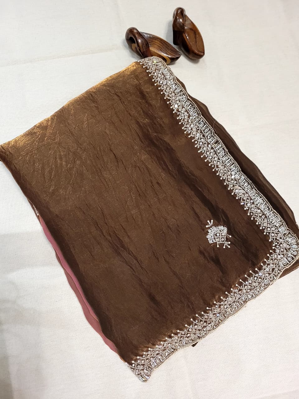 Dualtone Embriodered Saree TS008