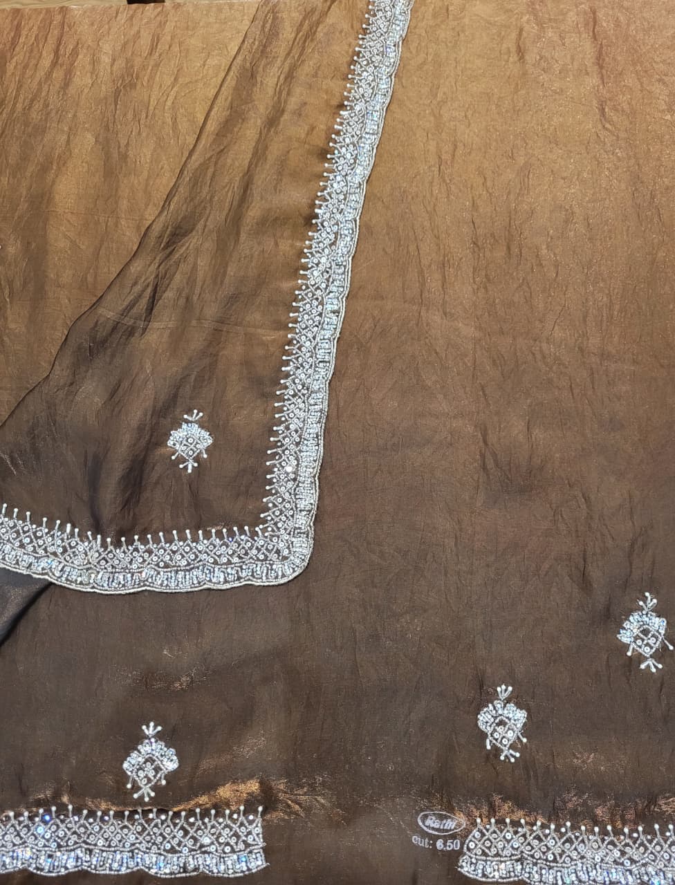 Dualtone Embriodered Saree TS008