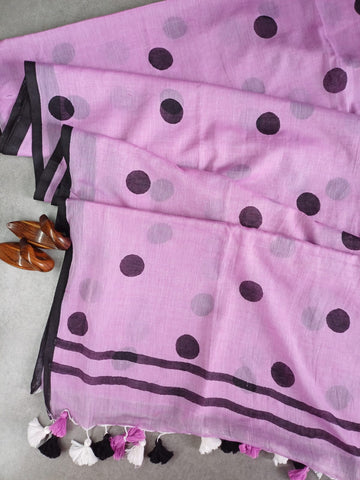 Purple Mul Saree CS003