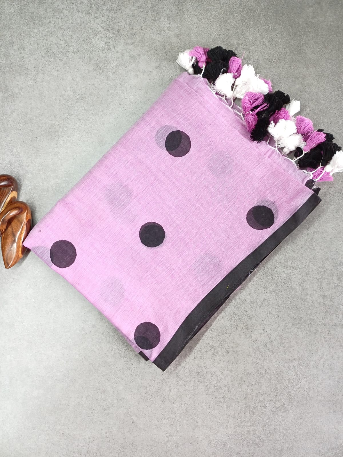 Purple Mul Saree CS003