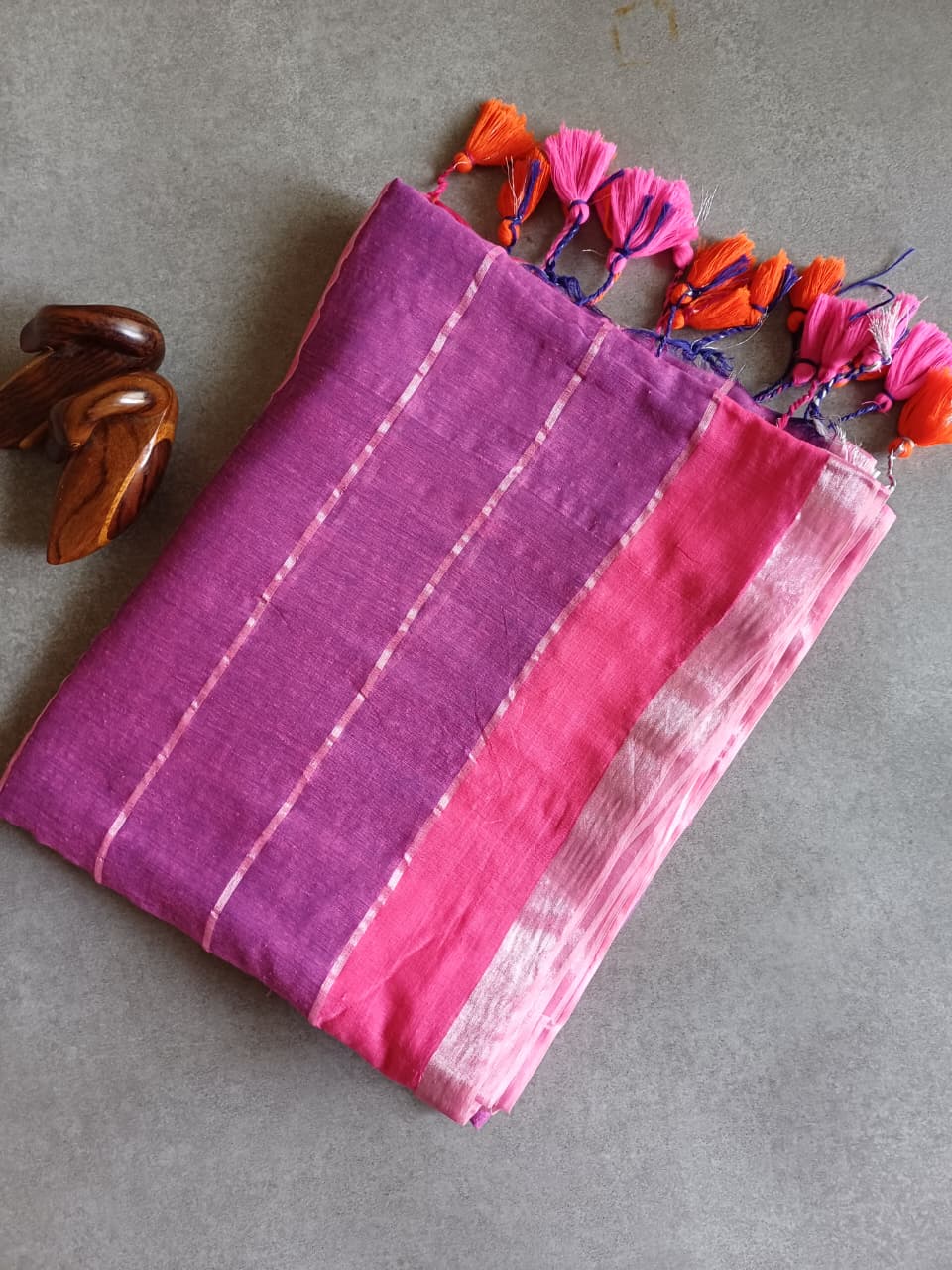 Multicolor Mul Saree CS005