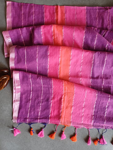 Multicolor Mul Saree CS005