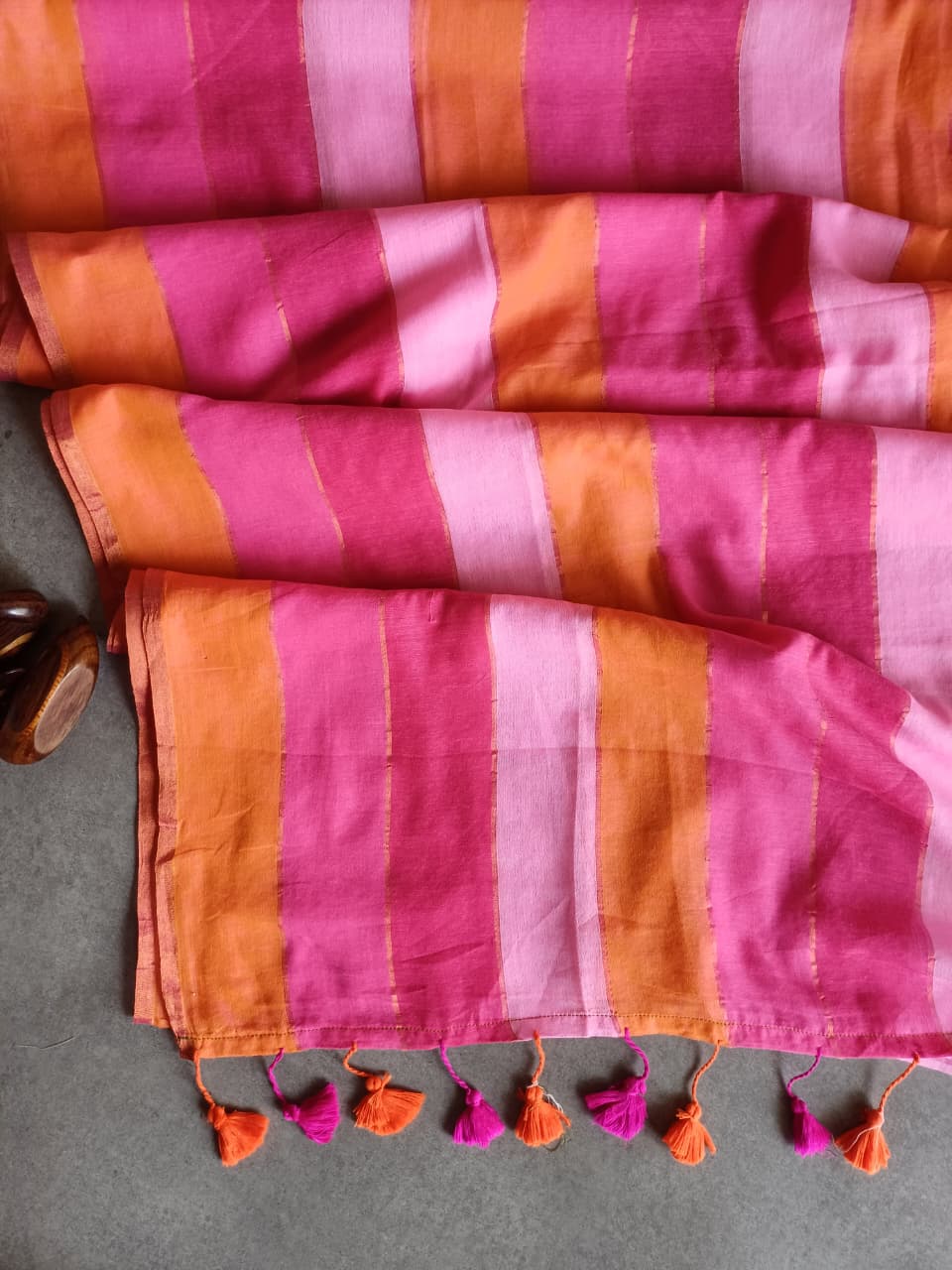 Multicolor Mul Saree CS005