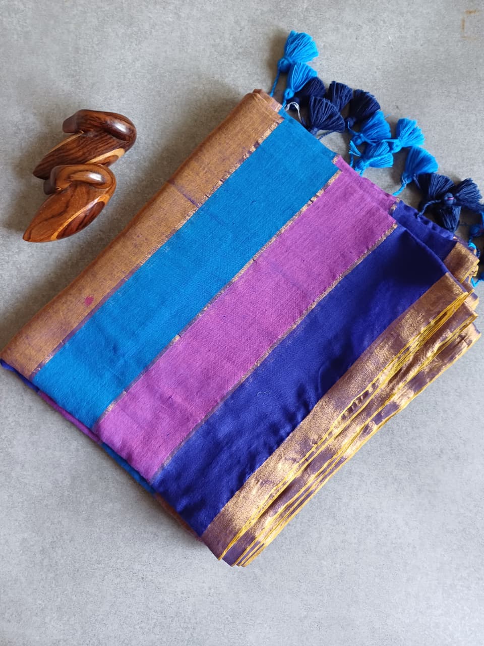 Multicolor Mul Saree CS005